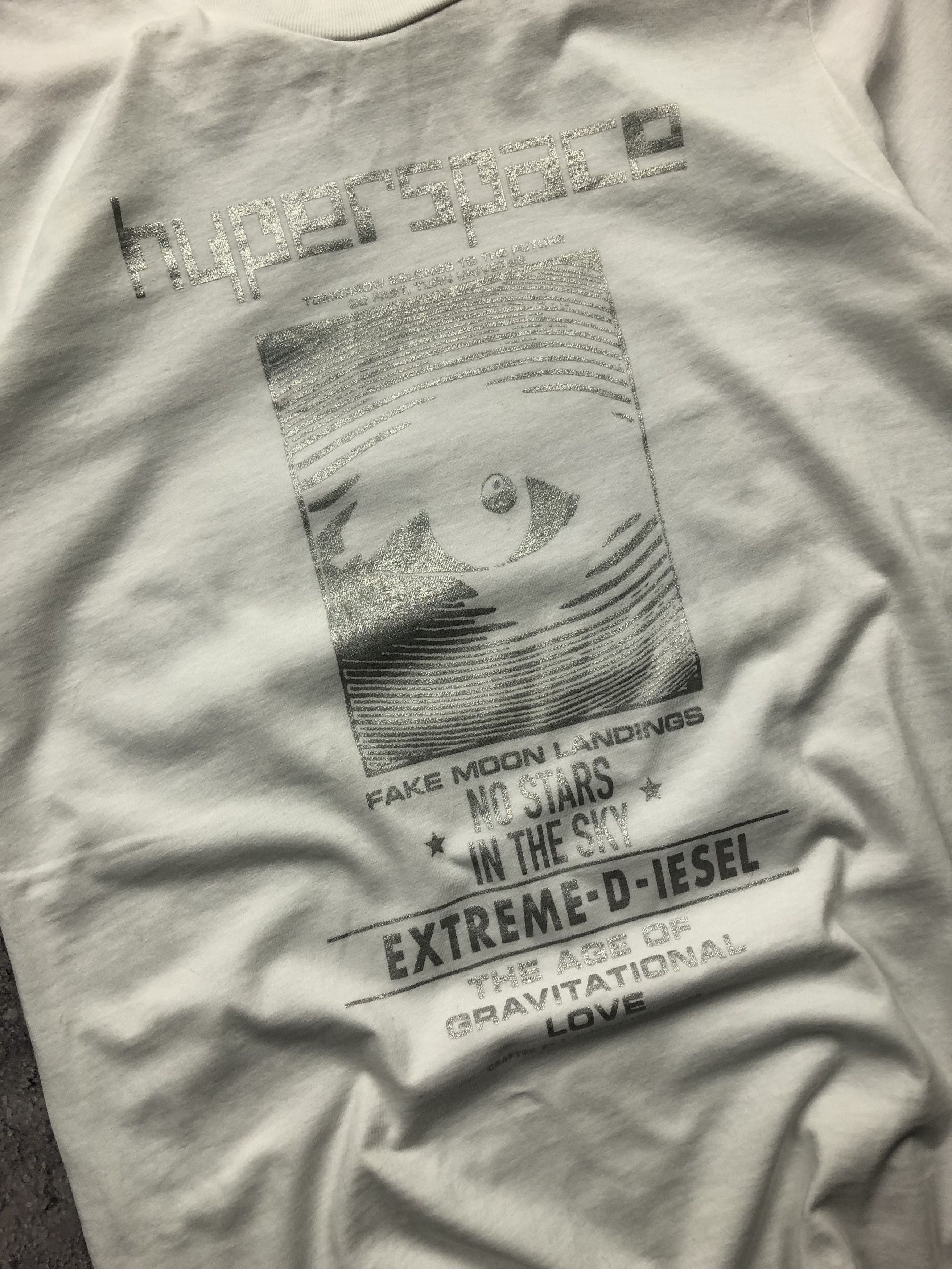 Diesel DIESEL Big Logo White Tshirt Streetwear Casual Superspace Size US M / EU 48-50 / 2 - 5 Thumbnail