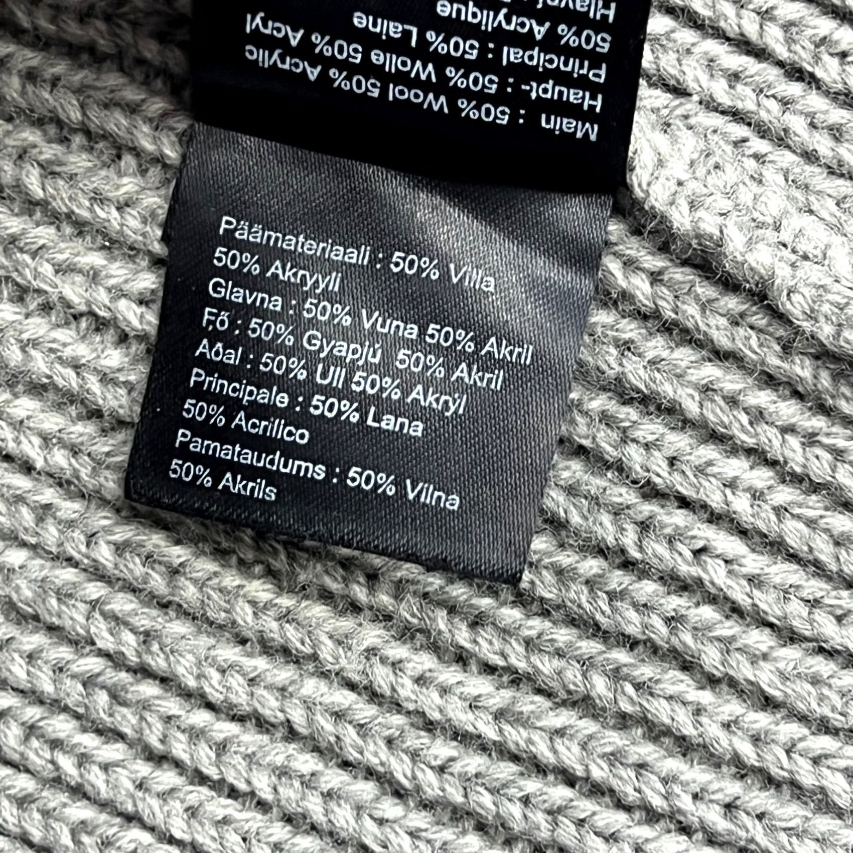Arc'teryx Snickers Workwear Beanie Hat One Size Wool Blend Ribbon Gray Knitted Size ONE SIZE - 6 Thumbnail