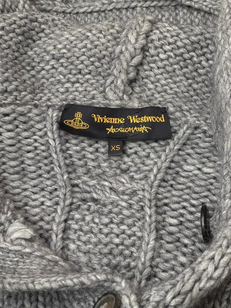 Vivienne Westwood Vivienne Westwood Grey Cashmere Mix Cardigan Size XS / US 0-2 / IT 36-38 - 4 Thumbnail