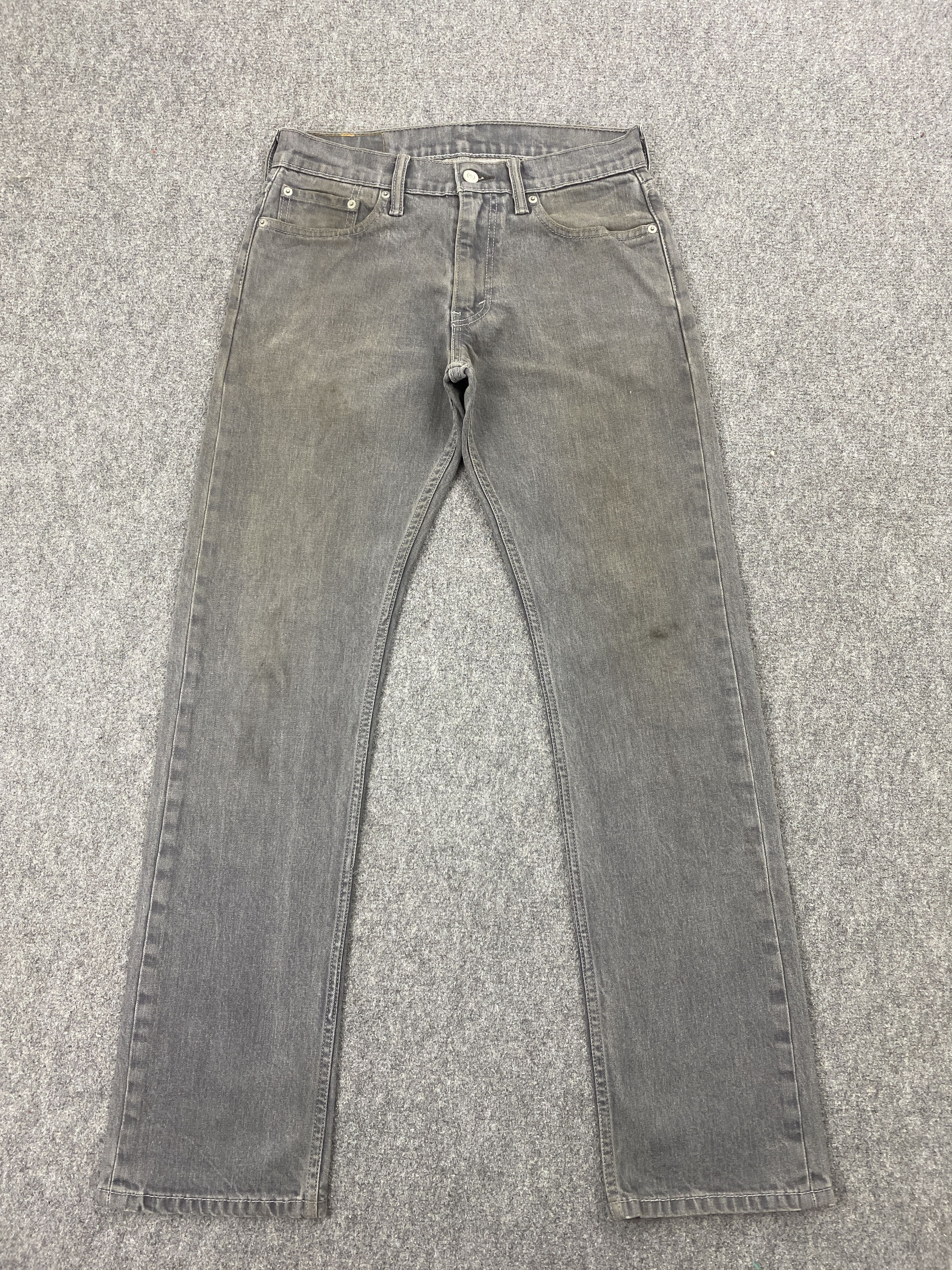 Image of Distressed Denim x Levis Vintage Levis 514 Faded Black Jeans, Men's (Size 30)