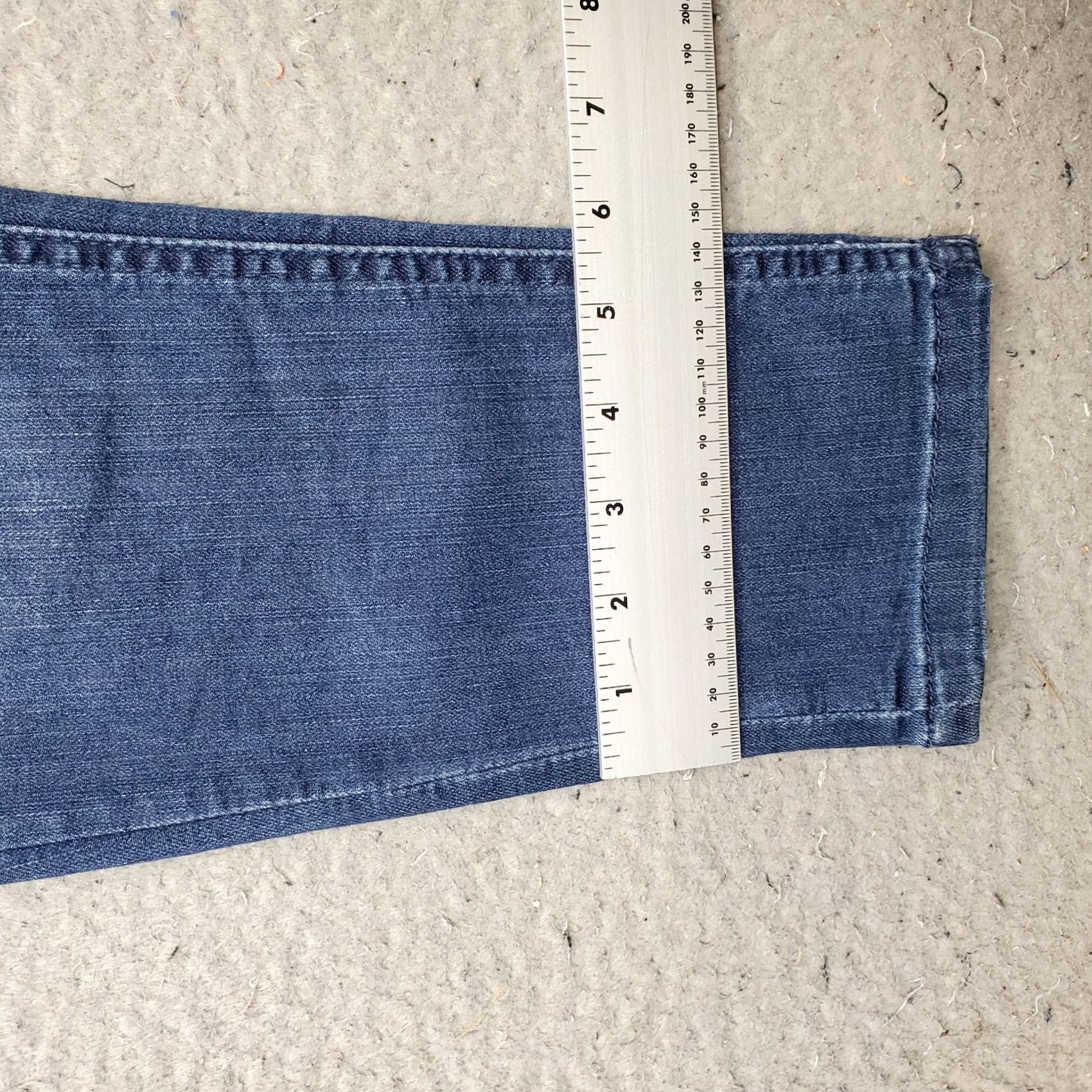 Vintage Democracy Jeans Womens 6 Blue Denim Stretch Slim Fit Ab" Technology Skinny Leg Jeans Size 28" / US 6 / IT 42 - 5 Thumbnail