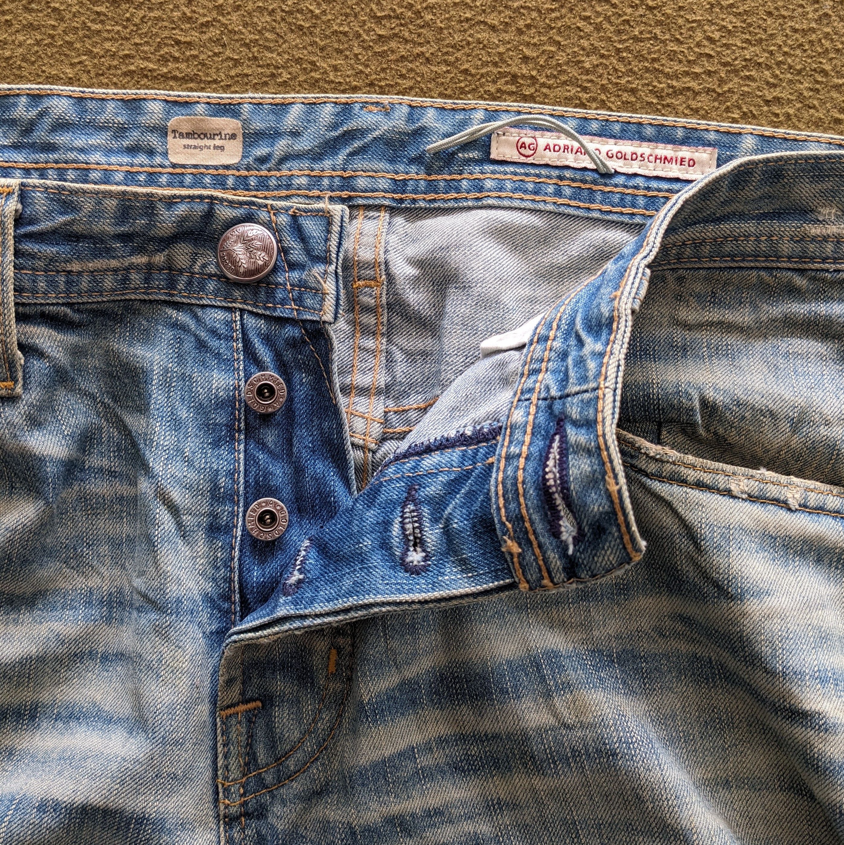 Vintage Vintage ADRIANO GOLDSCHMIED Italian Fashion Designer Jeans Size US 36 / EU 52 - 6 Thumbnail