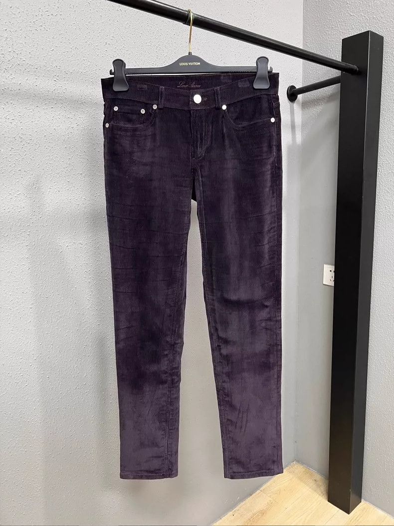 LORO PIANA size42 Purple corduroy trousers
