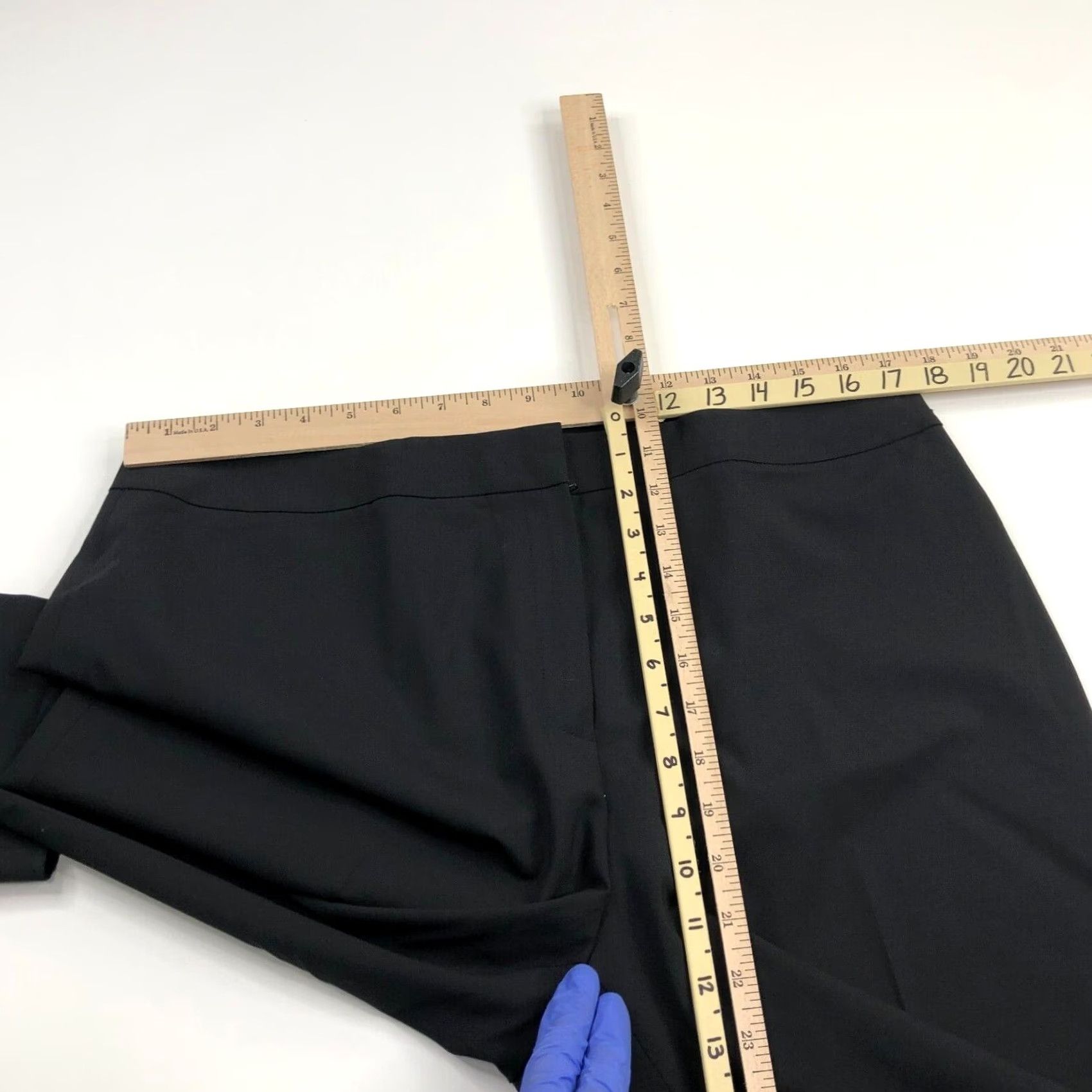 Vintage Lafayette 148 New York Dress Pants Wide Leg High Waist Black MINT Boosted for Search Size 28" / US 6 / IT 42 - 6 Thumbnail