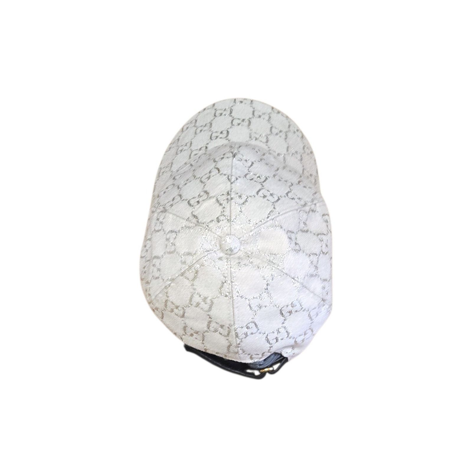 Gucci Gucci Canvas GG Monogram Ivory Silver Rush Baseball Hat Size ONE SIZE - 5 Thumbnail