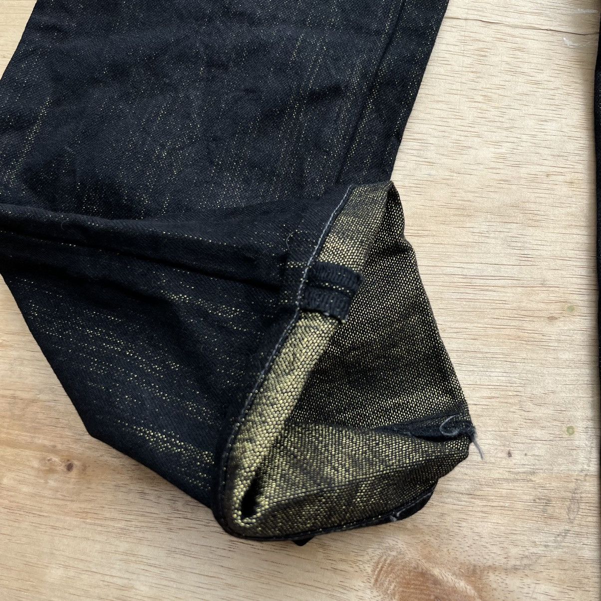Studio D'Artisan ARTISAN DENIM BLACK GOLD LEATHER COIN POCKET JAPANESE BRAND Size US 31 - 3 Thumbnail