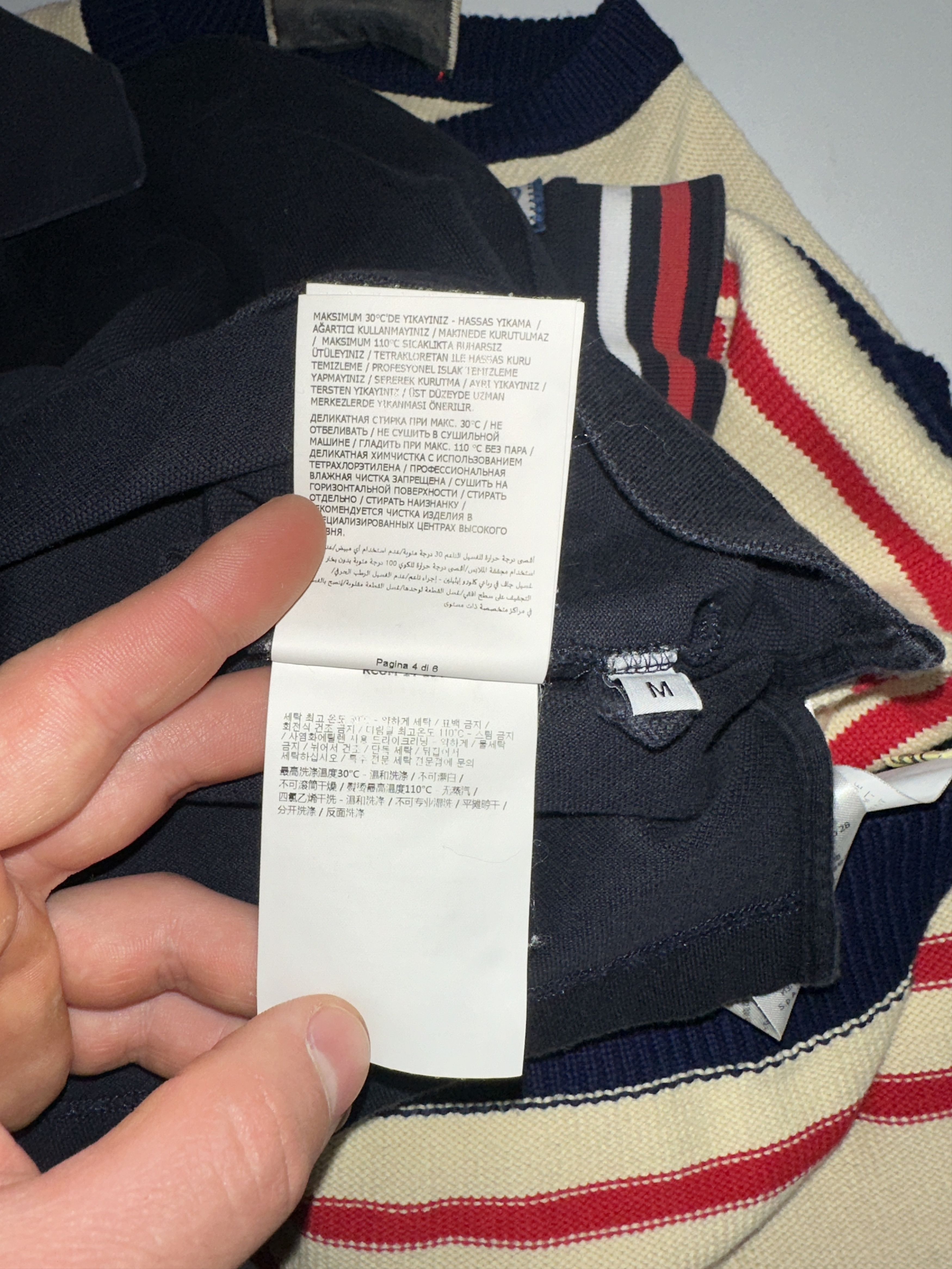 Moncler Moncler Gamme Bleu Blouse Casual Short Sleeve Tee Size M Size US M / EU 48-50 / 2 - 16 Thumbnail