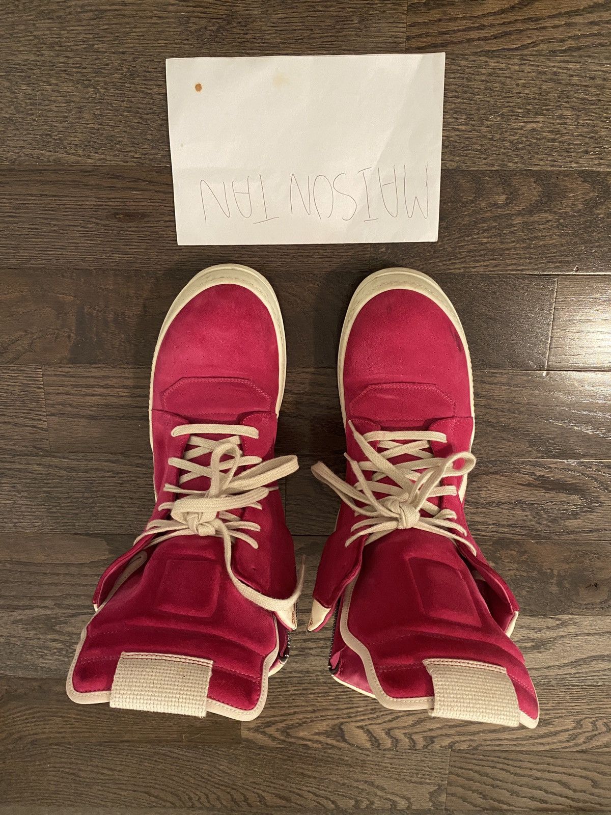 Rick Owens Rick Owens Pink Suede Geobasket | Grailed