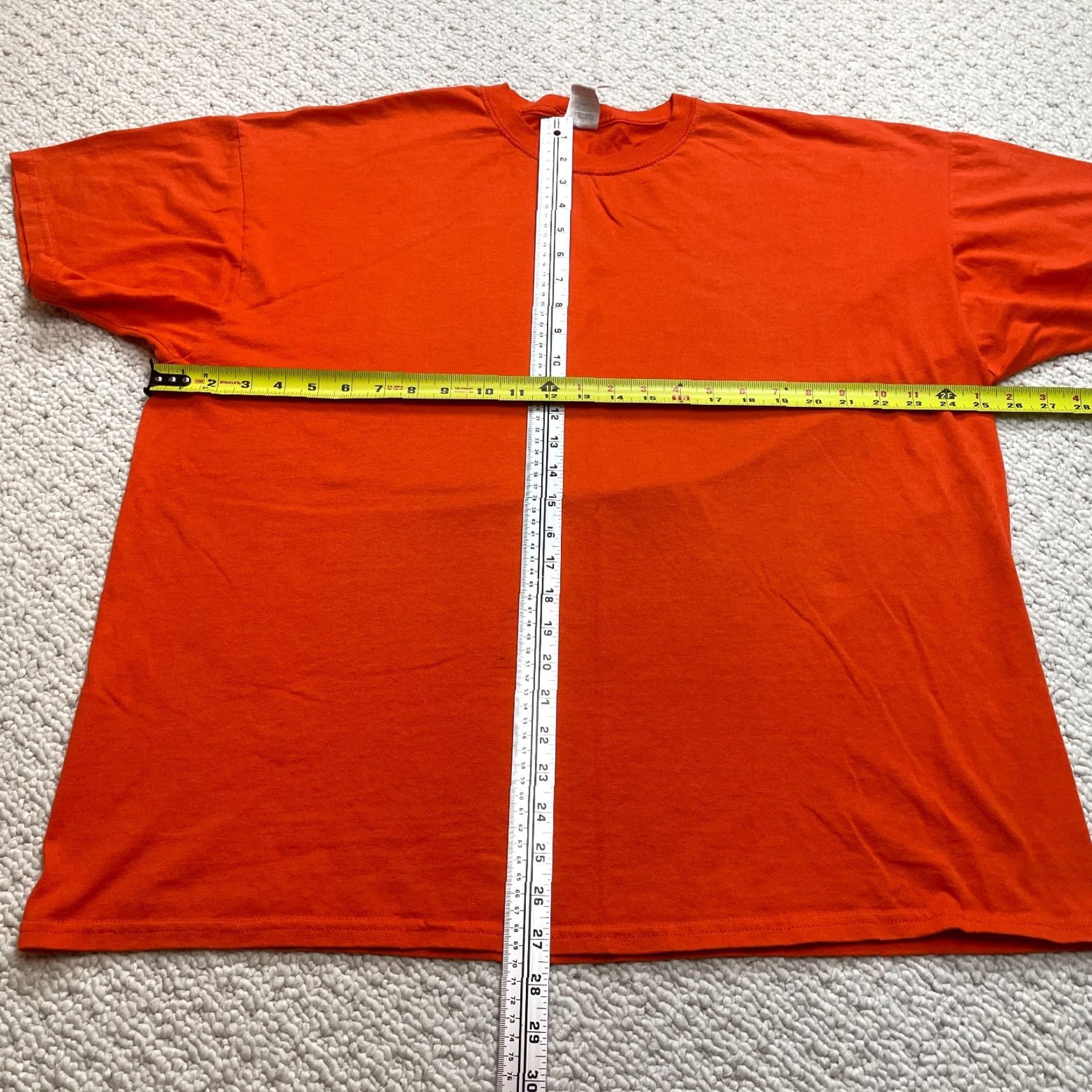 Jerzees JERZEES Shirt Adult 2XL Orange Solid Heavyweight Crew Neck Cotton Blend Jersey Short Sleeve T-Shirt Size US XXL / EU 58 / 5 - 7 Thumbnail