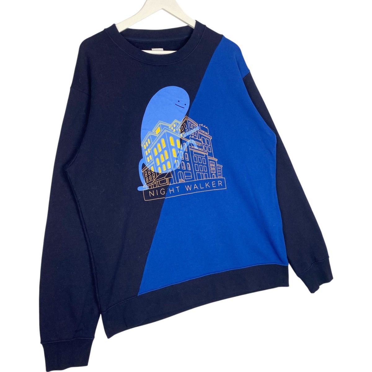 Vintage Vintage Japanese Brand Graniph Night Sweatshirt Black/Blue Size US XL / EU 56 / 4 - 3 Thumbnail