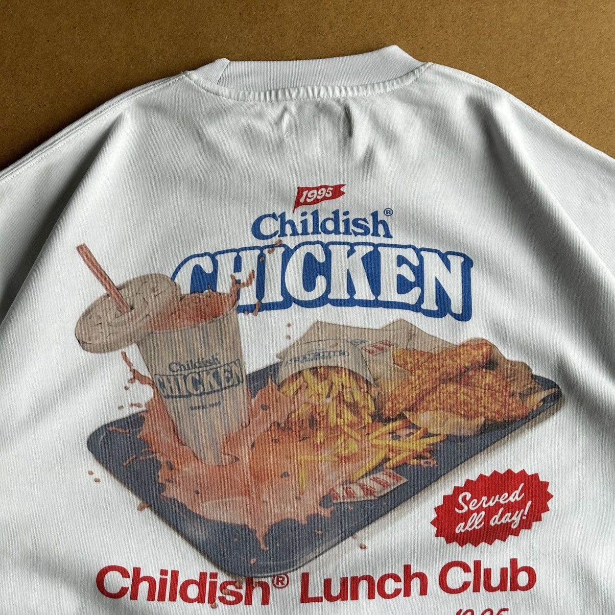 CHILDS 1995 Childish Chicken Lunch Club Box Tee Size US M / EU 48-50 / 2 - 3 Thumbnail