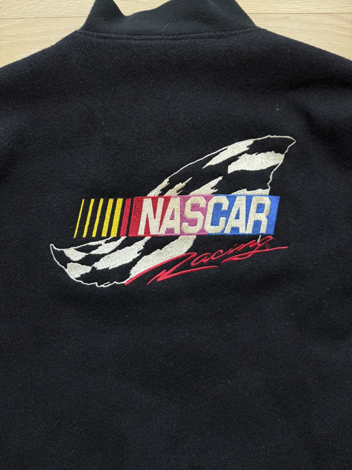 NASCAR Vintage NASCAR Racing Leather & Wool Varsity Jacket Size US L / EU 52-54 / 3 - 5 Thumbnail