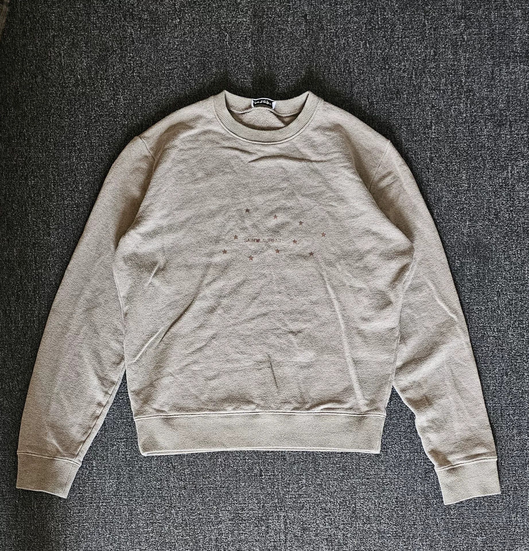 Saint Laurent Paris saint laurent gray crewneck sweatshirt for uni Size US S / EU 44-46 / 1 - 1 Preview