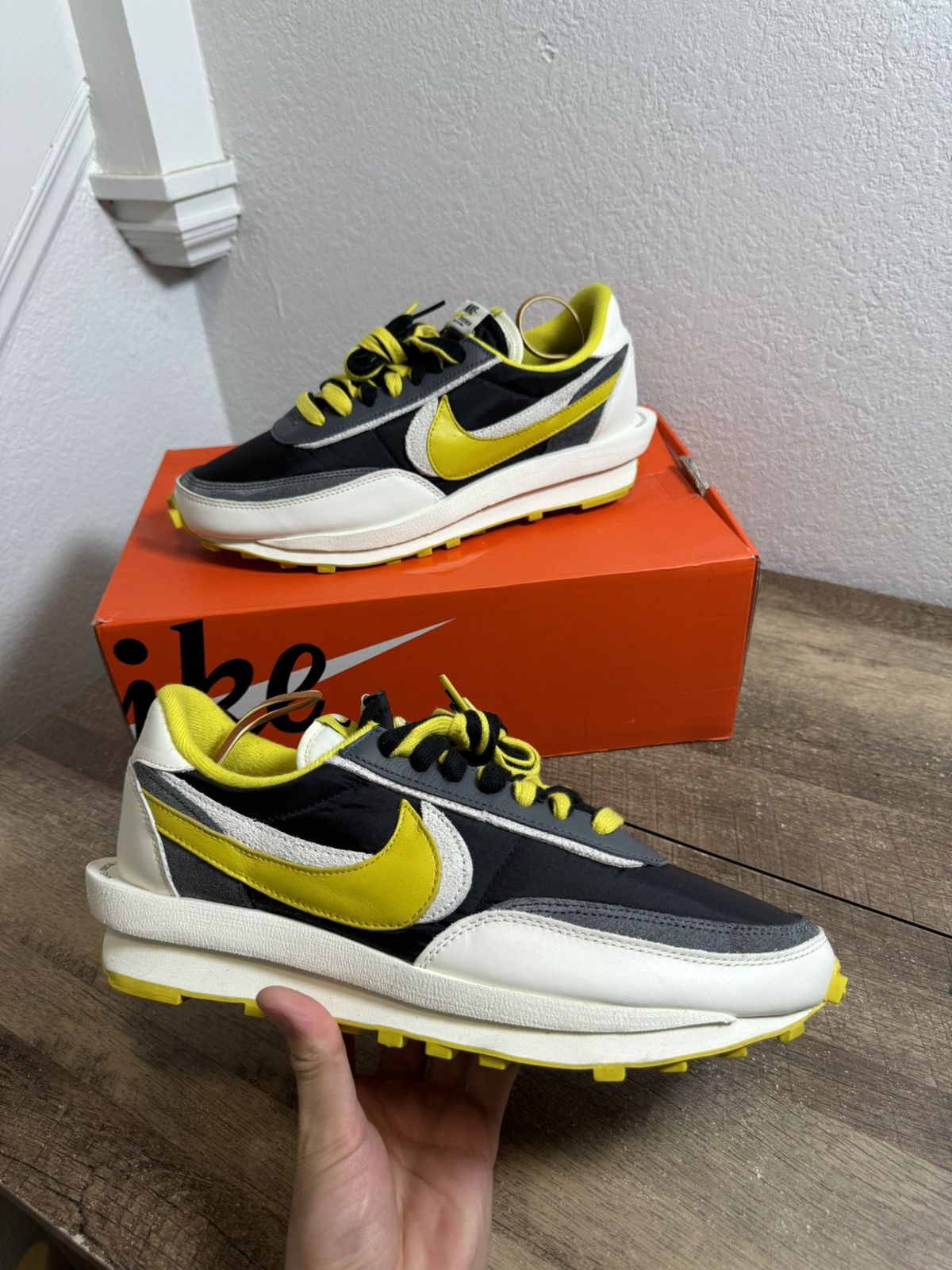 Nike Nike LD Waffle Sacai Undercover Black Bright Citron Size 12 Size US 12 / EU 45 - 1 Thumbnail