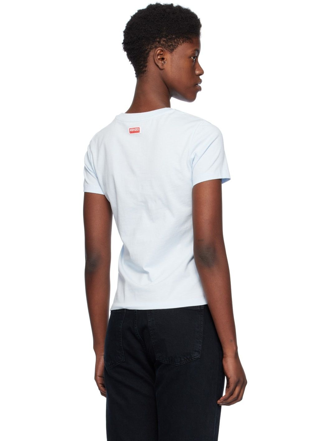Kenzo o1y1025 Crewneck T-Shirt in Sky Blue Size XS / US 0-2 / IT 36-38 - 3 Thumbnail
