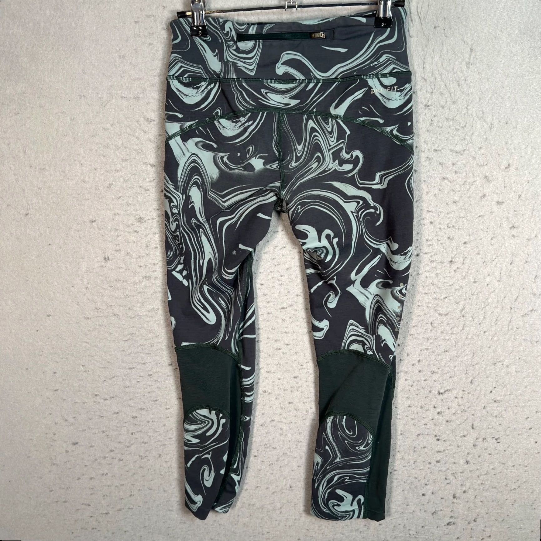 Nike Nike Dri-FIT Womens Leggings XS High-Waisted Printed Athletic Running Gym Skinny Inseam 22 in Gray Size 26" / US 2 / IT 38 - 2 Thumbnail