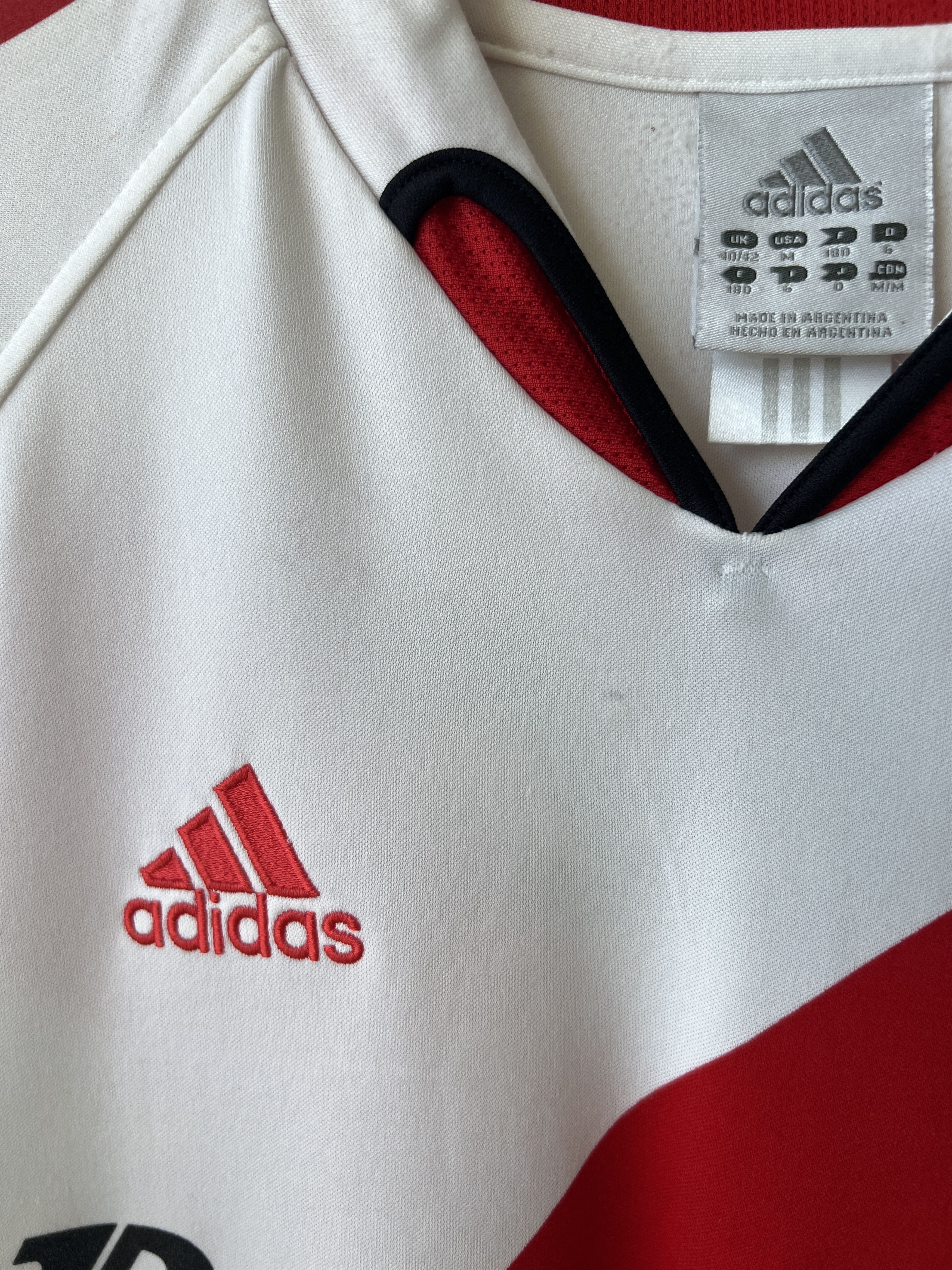 Adidas (M fits L) River Plate 2004-05 Home Kit Salas #11 Size US M / EU 48-50 / 2 - 5 Thumbnail