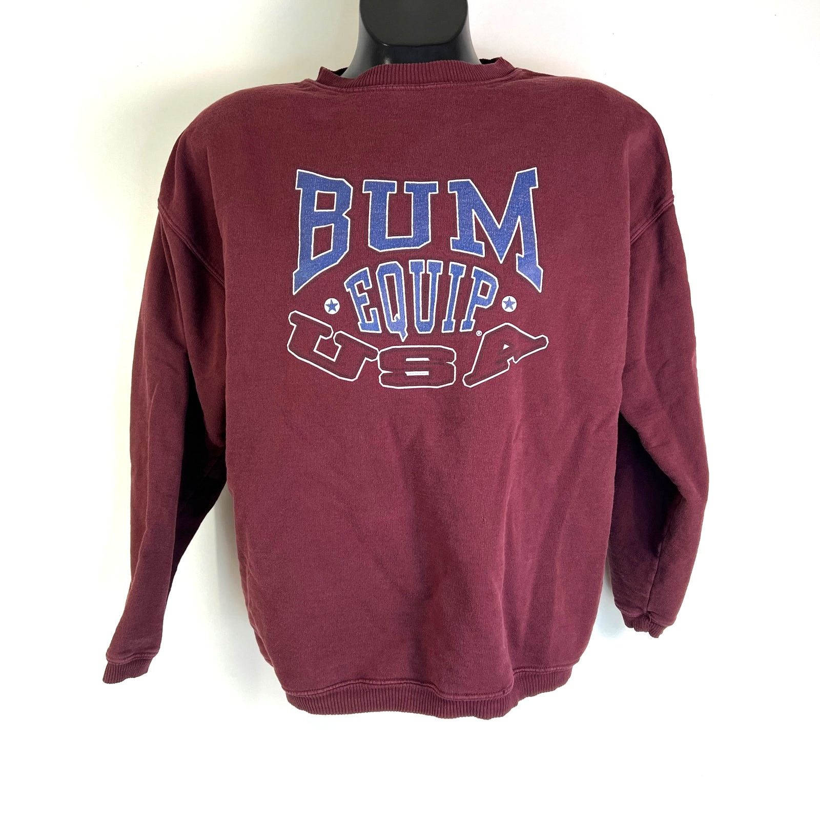 Vintage Vintage Bum Sport Sweatshirt Burgundy Crewneck Size US M / EU 48-50 / 2 - 1 Thumbnail