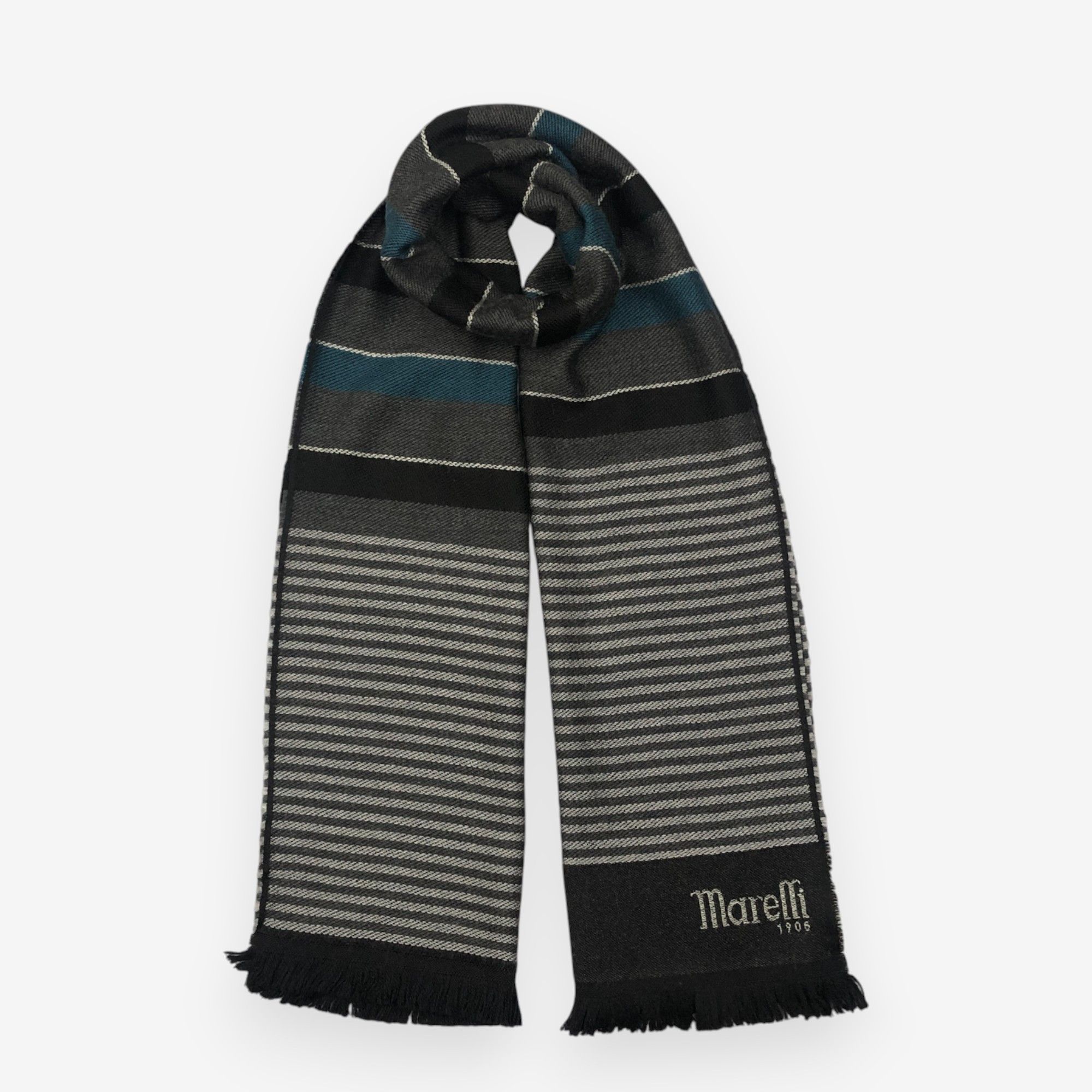 Japanese Brand Vintage Marelli Scarf Muffler Wool Winter Scarves Size ONE SIZE - 1 Thumbnail