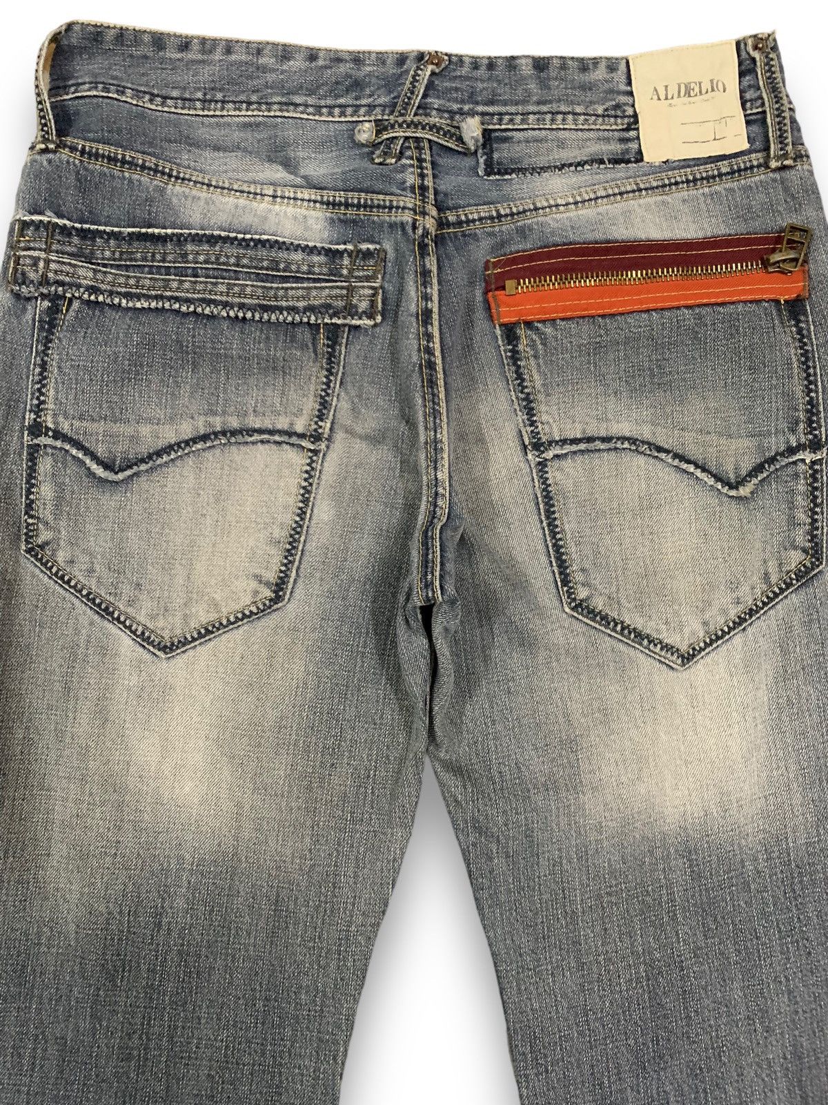 Japanese Brand Vintage Japanese Brand Aldelio Bootcut Distressed Jeans Size US 31 - 12 Thumbnail
