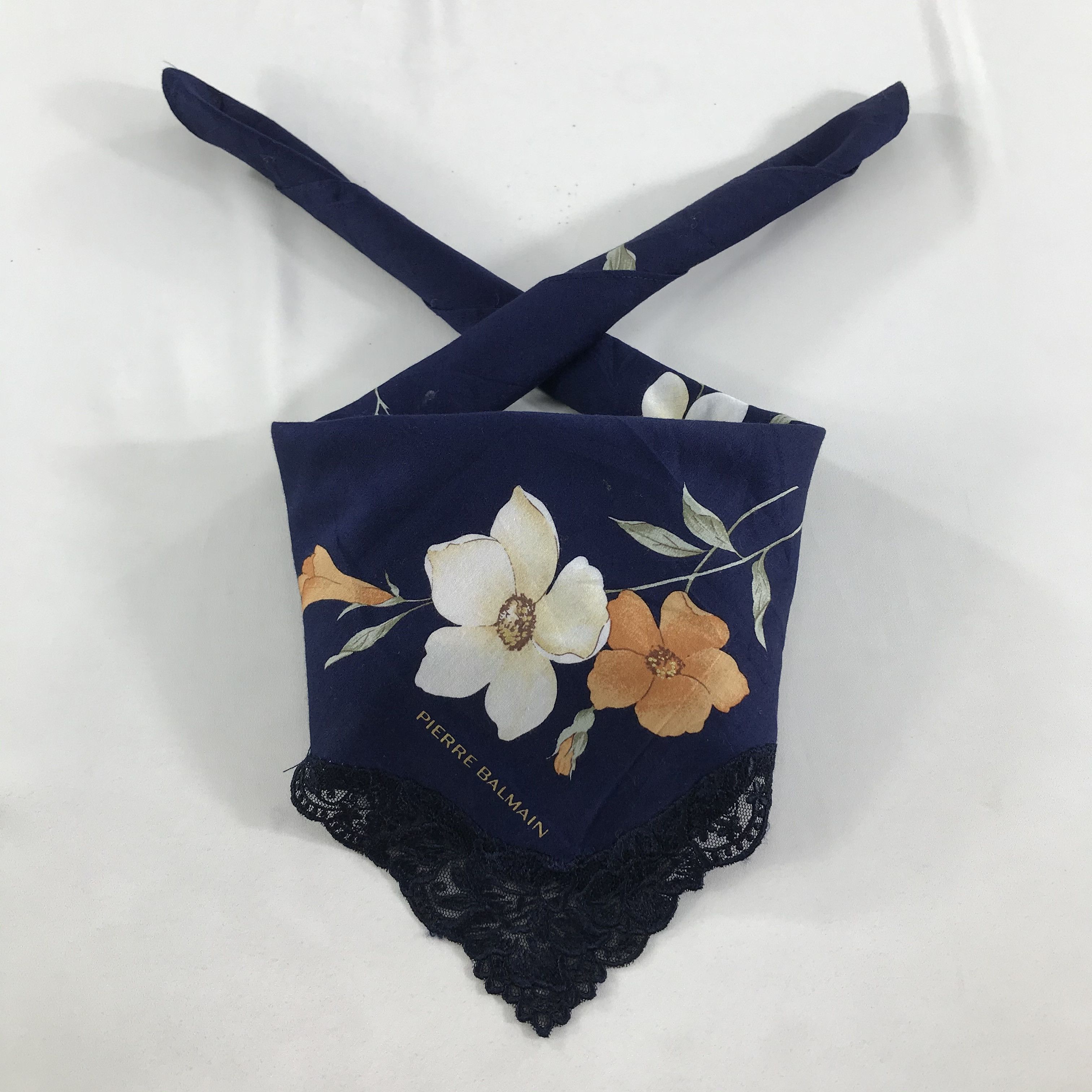 Pierre Balmain × Vintage Pierre Balmain Bandana / Handkerchief / Neckerchief - S1647 Size ONE SIZE - 3 Thumbnail