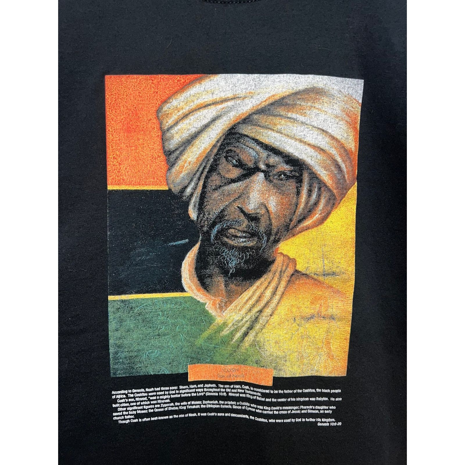 Gildan Vintage Bible Shirt Genesis 10:6-20 Cush Son Of Noah 90s XL Size US XL / EU 56 / 4 - 2 Thumbnail