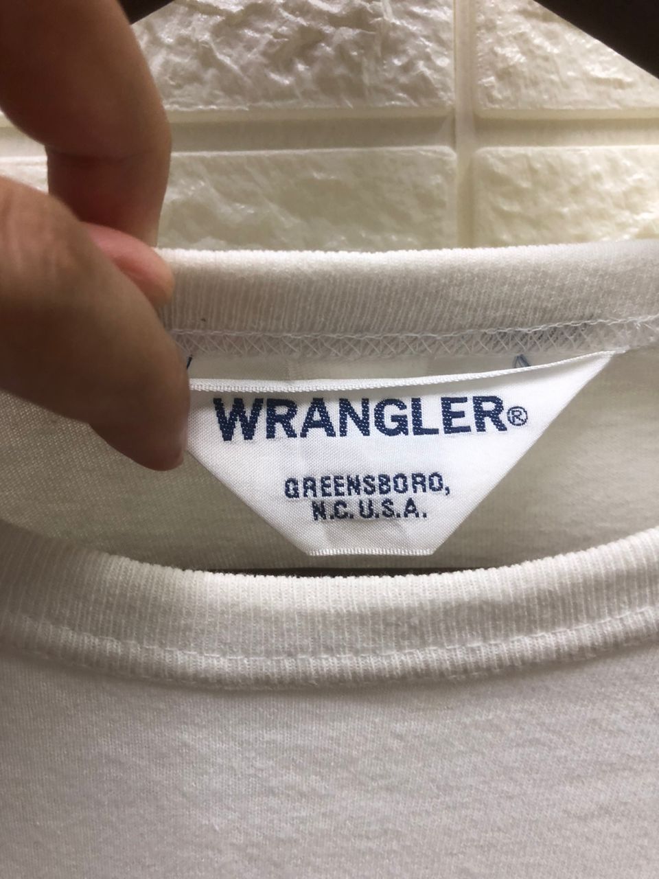 Vintage vintage Wrangler Modern Retro style Wrangler logo tee Size US M / EU 48-50 / 2 - 4 Thumbnail