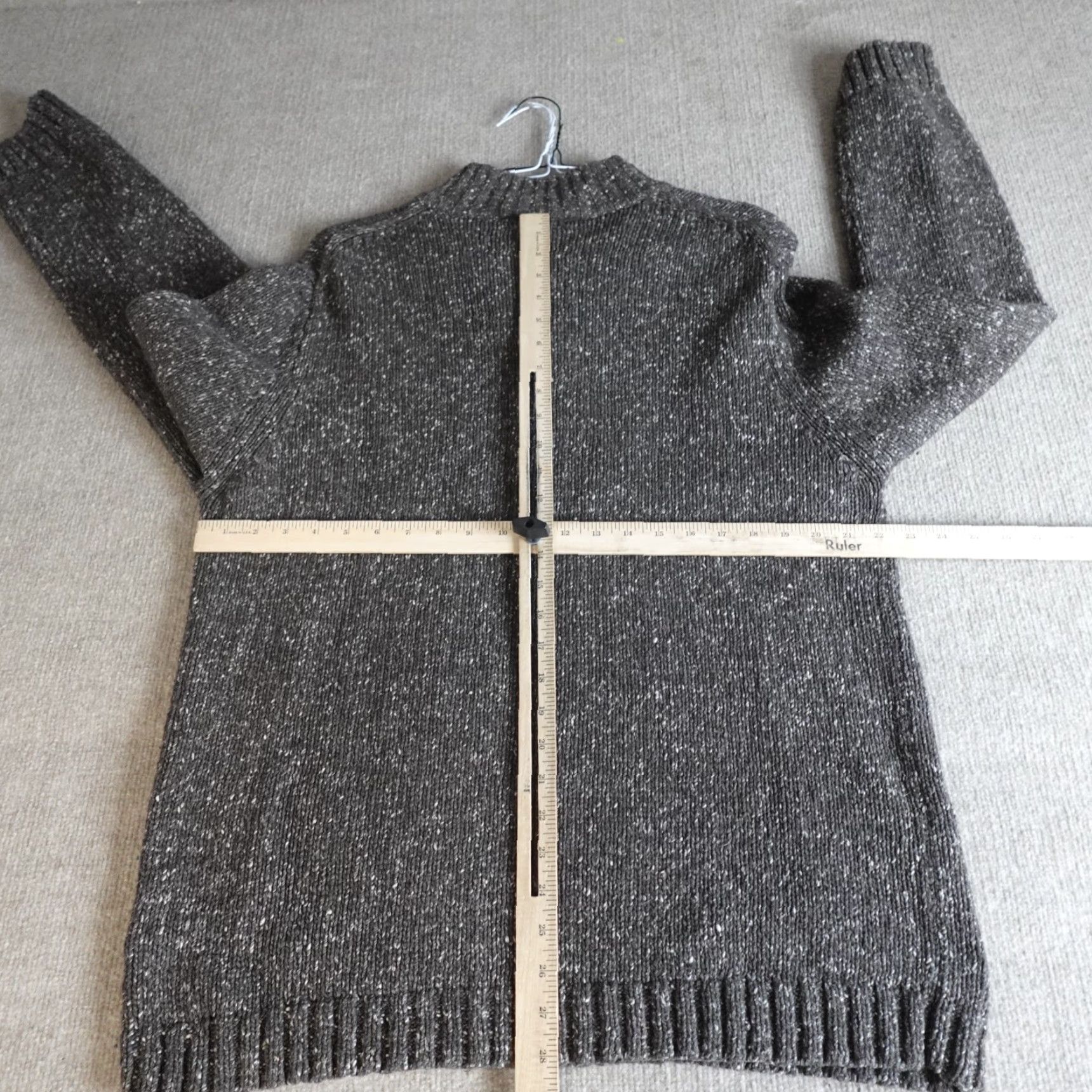 J.Crew VINTAGE J.CREW Sweater 2XL Brown 1/4 Zip Wool Blend Marled Ragg Knit Pullover Mens Size US XXL / EU 58 / 5 - 4 Thumbnail