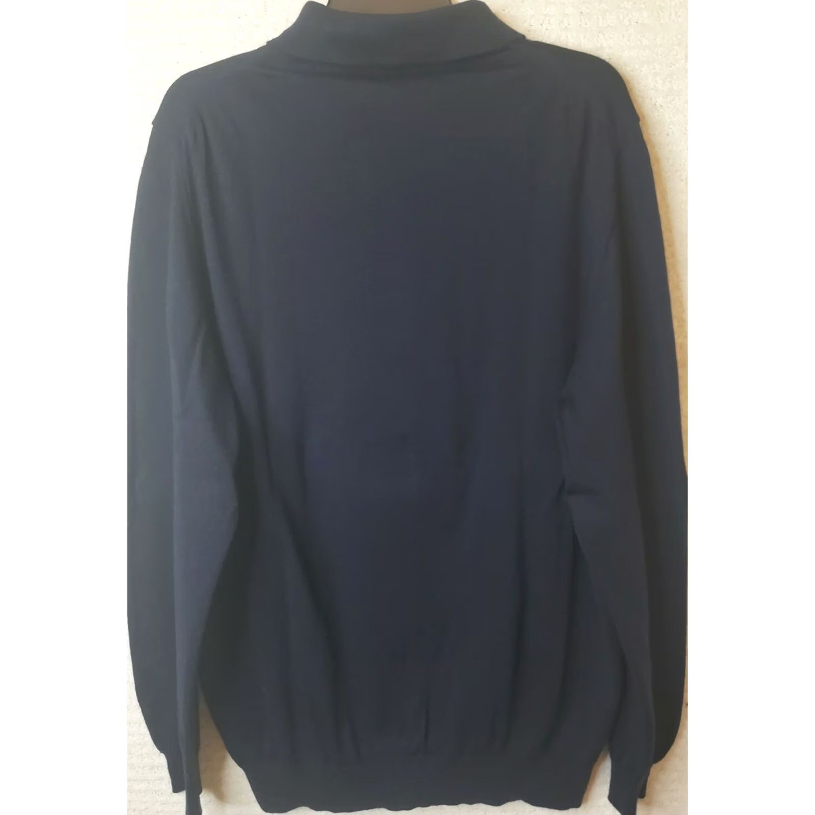 Brooks Brothers Brooks Brothers 346 100% Merino Wool Pullover Sweater Shirt XL Navy Men Long Sleeve Collared Crewneck/Standard Fit Regular Shirt Size US XL / EU 56 / 4 - 4 Thumbnail