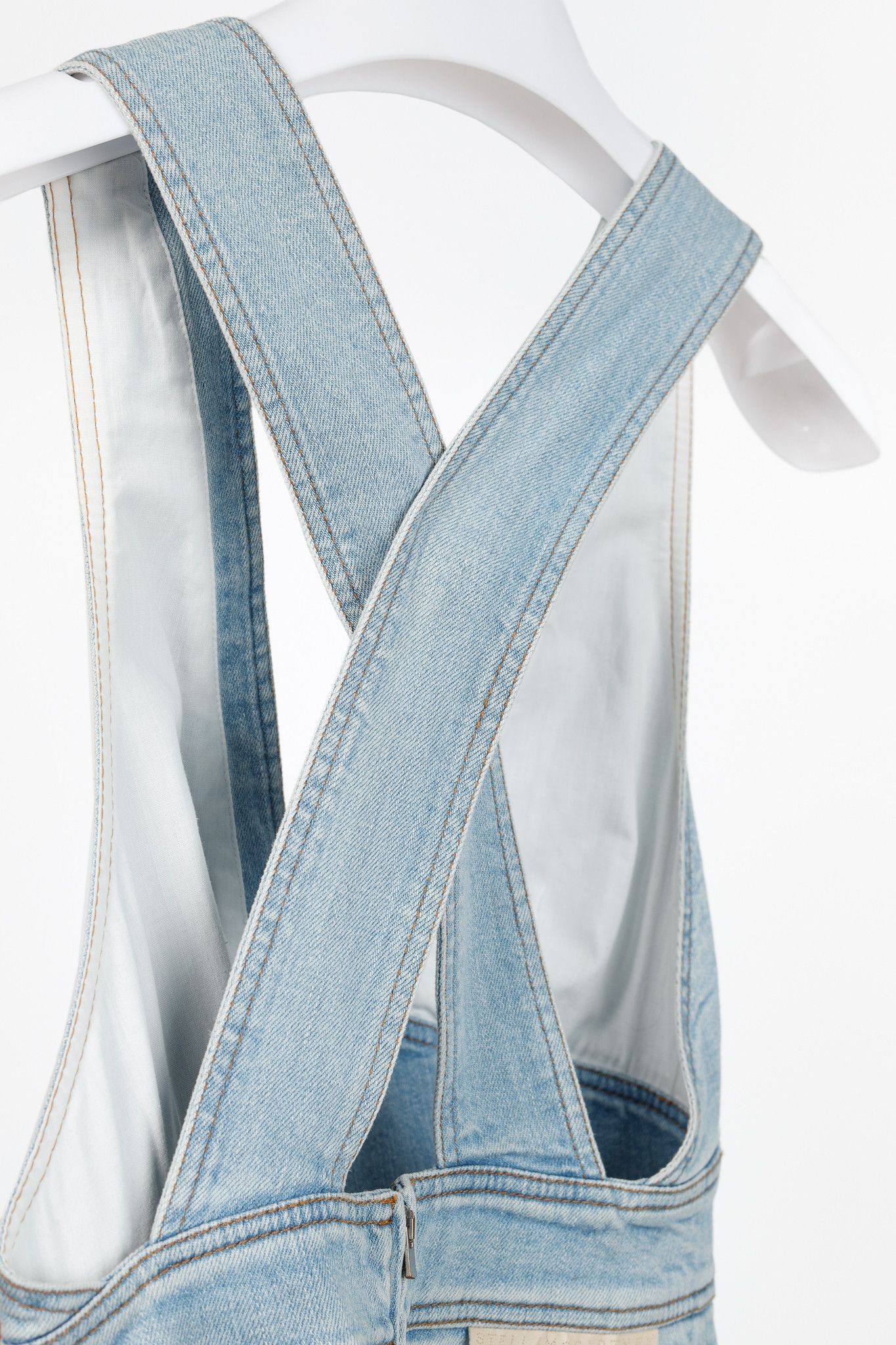 Stella McCartney Stella McCartney Anne Stretch-Denim Mini Dress Size M / US 6-8 / IT 42-44 - 9 Thumbnail