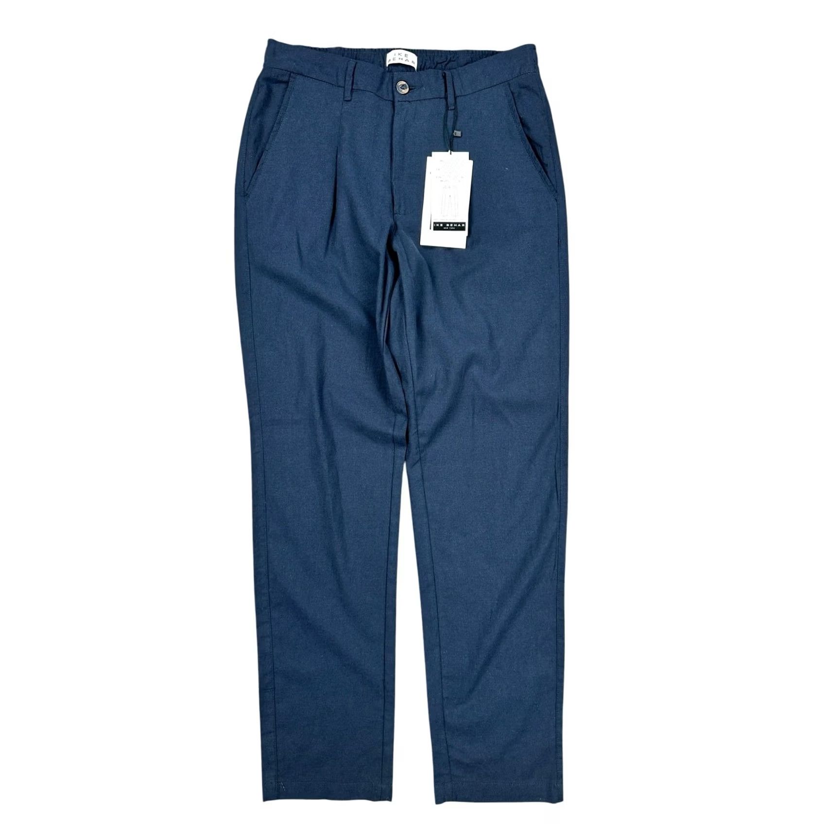 Ike Behar Ike Behar Suit Small Dark Navy Cotton Linen Spandex Unstructured NWT Men's Size 36R - 4 Thumbnail