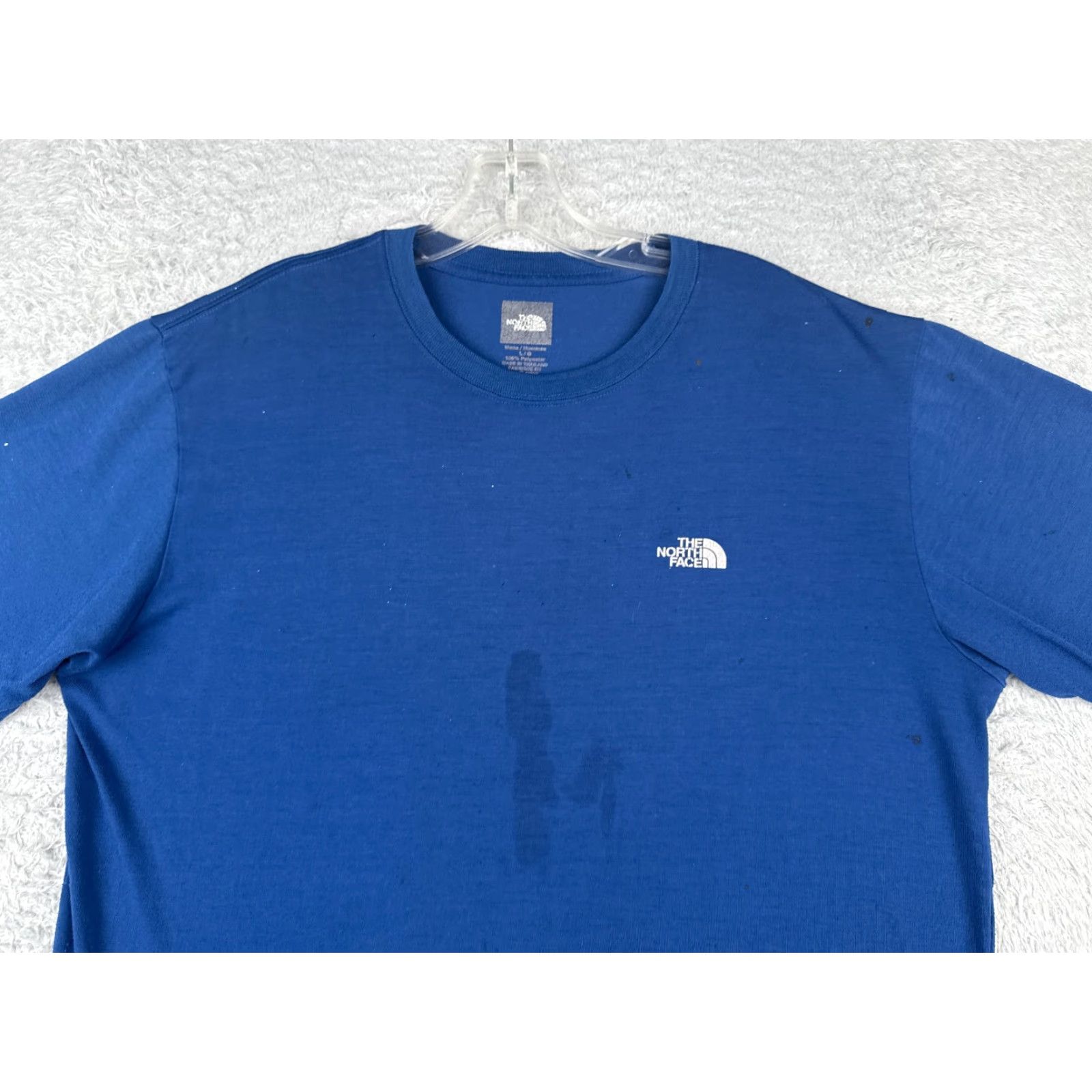 The North Face The North Face Shirt Men Large Blue Short Sleeve Vaporwick 100% Polyester READ Size US L / EU 52-54 / 3 - 4 Thumbnail