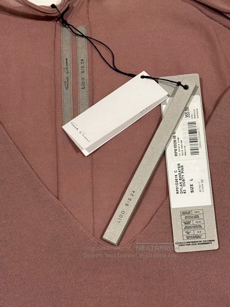 Rick Owens RICK OWENS Cherry blossom pink wool cardigan, size L Size S / US 4 / IT 40 - 3 Thumbnail