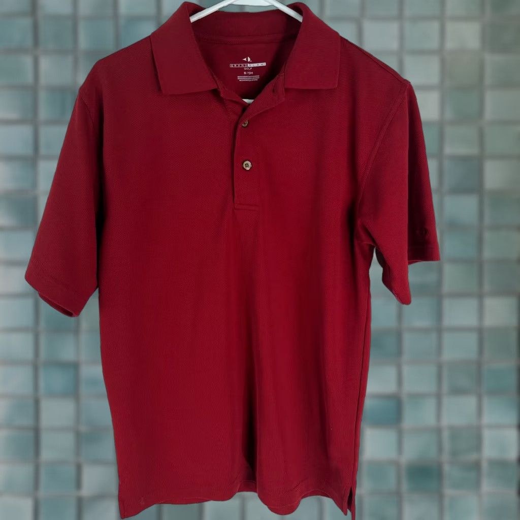 Vintage Grand Slam Polo T Shirt Mens Short Sleeve Collared Red Polo Shirt Size S PGA Golf Casual Size US S / EU 44-46 / 1 - 1 Thumbnail