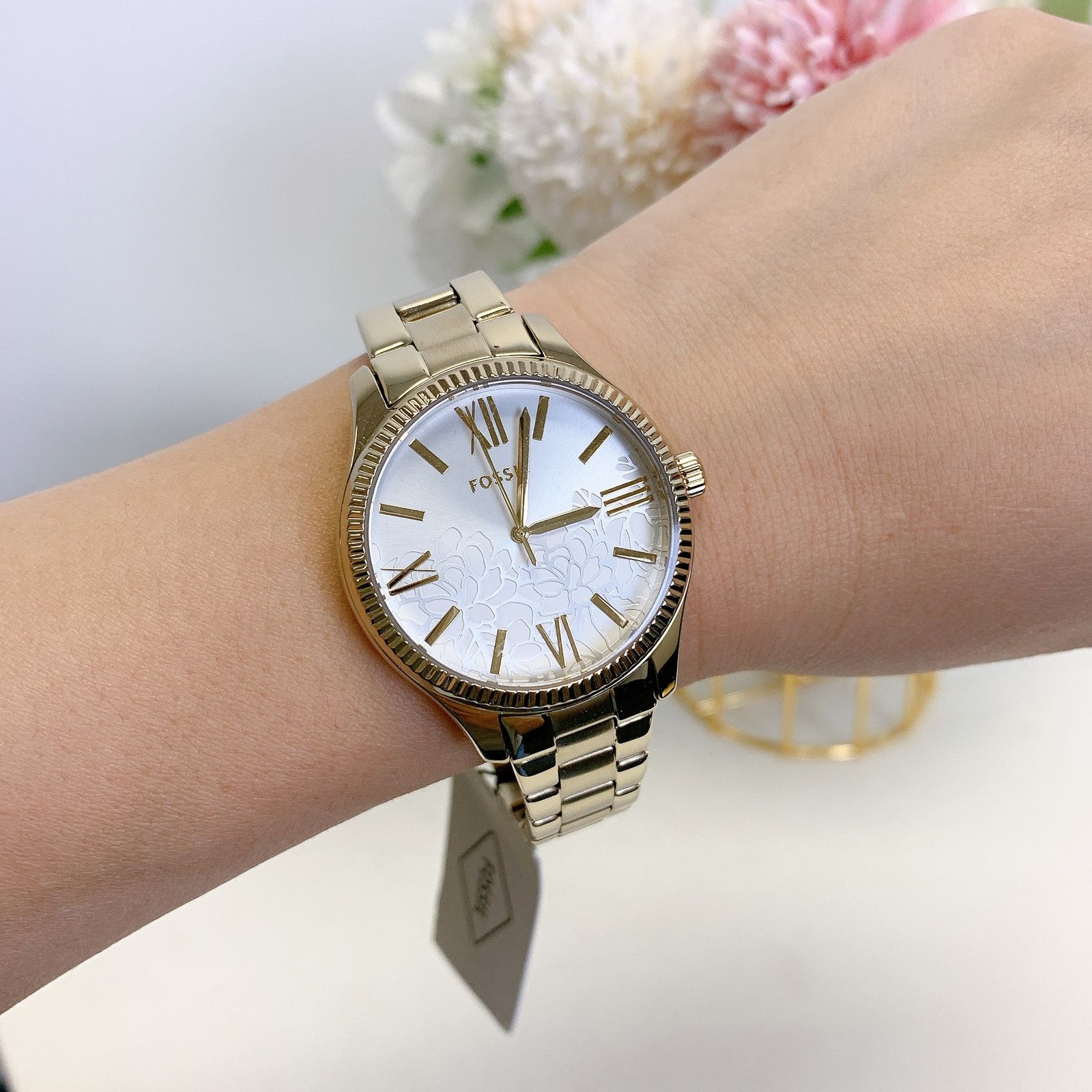 Fossil Fossil BQ3497 Tillie Three-Hand Rose Gold Stainless 