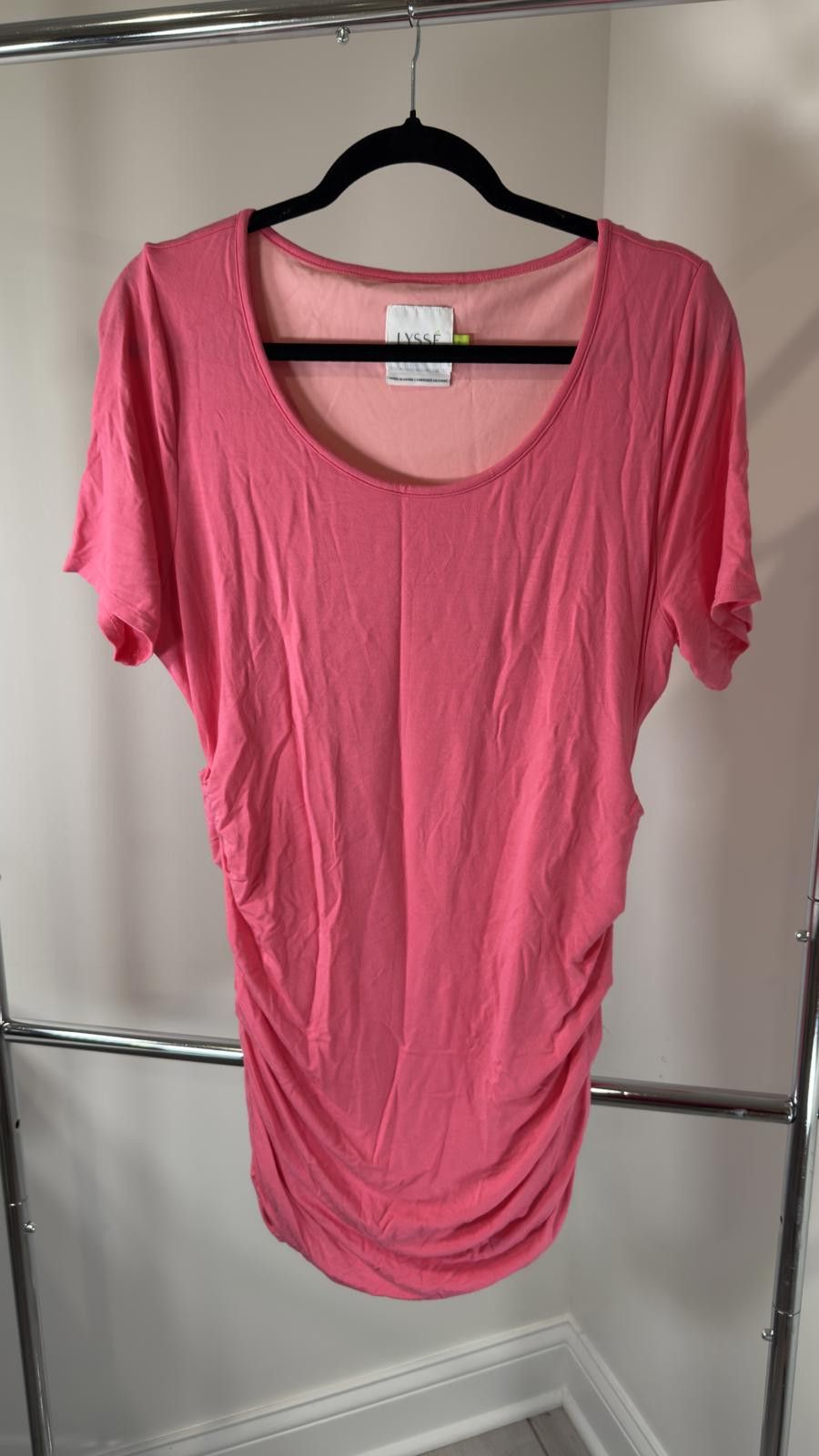 Designer LYSSE Women's Pink Oversized T-Shirt Size L / US 10 / IT 46 - 1 Thumbnail