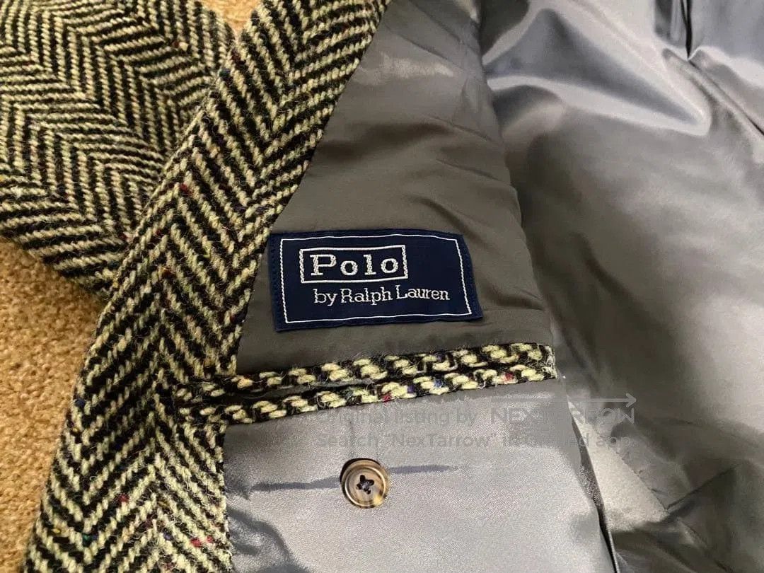 Ralph Lauren Blue Label RL Vintage Herringbone Tweed Blazer. Size US M / EU 48-50 / 2 - 4 Thumbnail