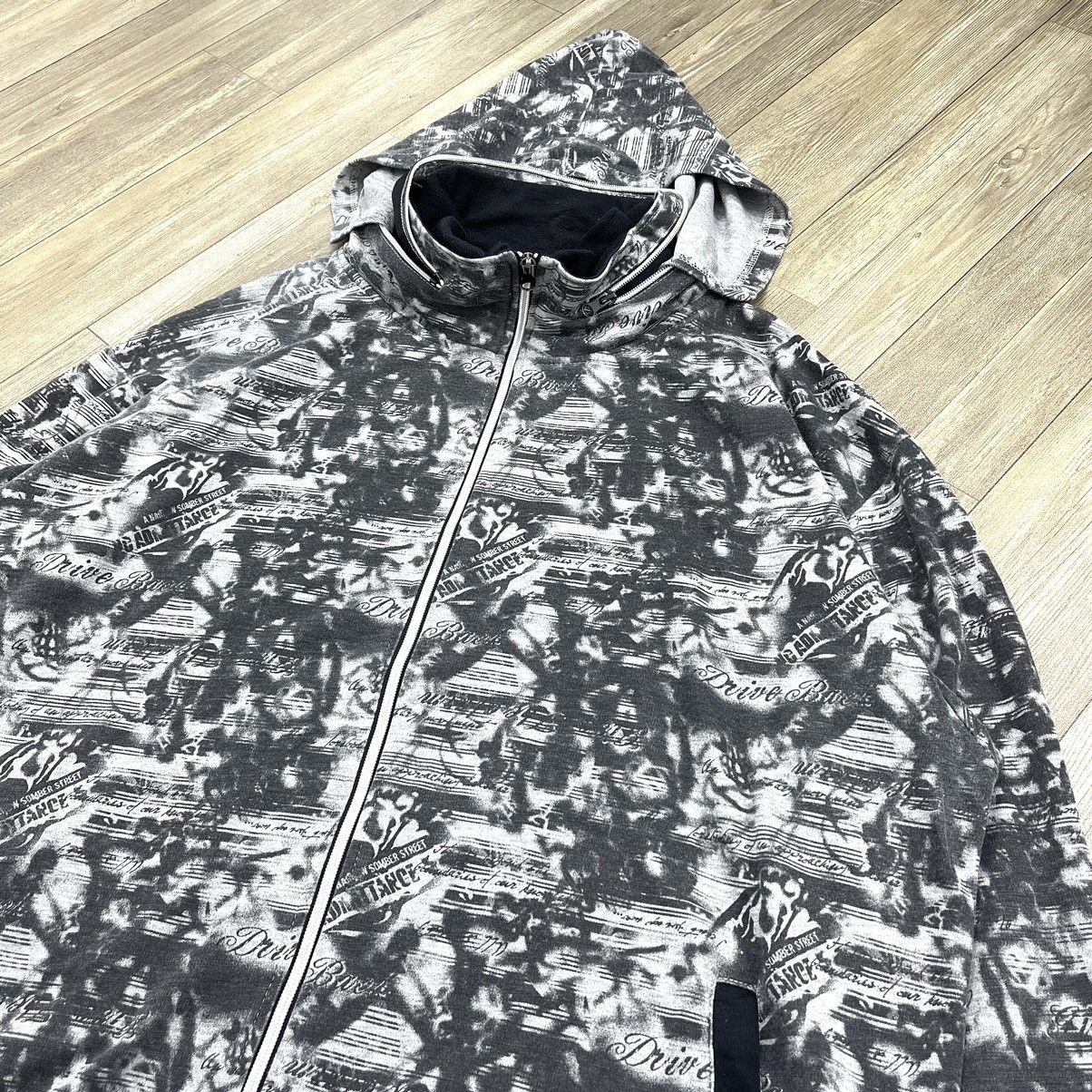 Affliction × If Six Was Nine × Japanese Brand Japanese Brand Full Print Grunge Poem Skull Lgb Zip Hoodie Size US XL / EU 56 / 4 - 6 Thumbnail