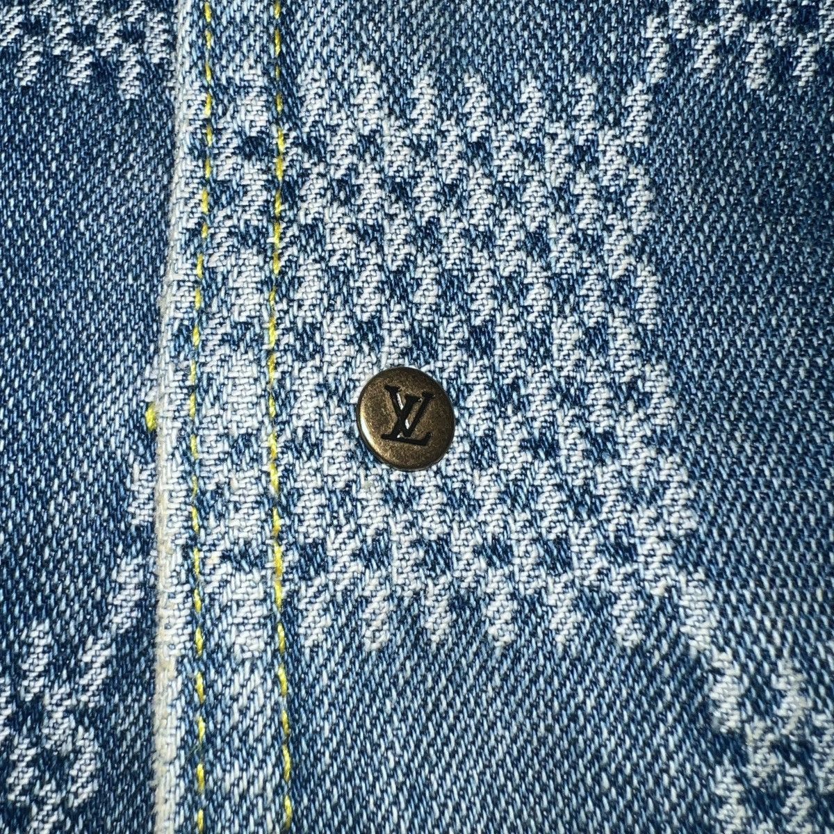 Louis Vuitton LOUIS VUITTON 2024AW Pharrell Williams Damier Denim Jacket Size US L / EU 52-54 / 3 - 7 Thumbnail