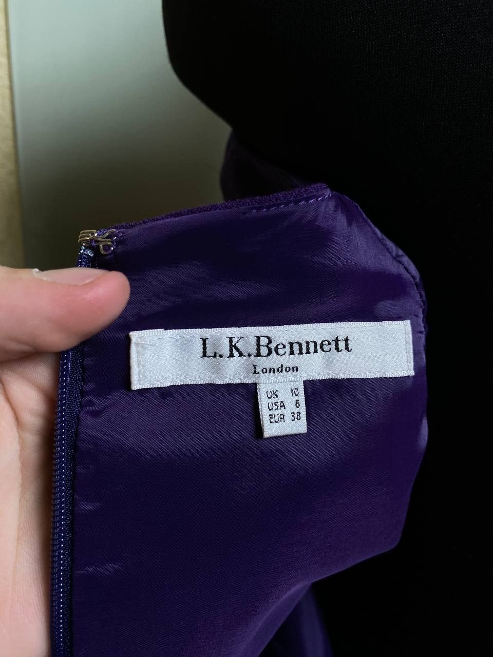 LK Bennett LK Bennett Purple Ruched Davina Worn By Kate Middleton Size M / US 6-8 / IT 42-44 - 9 Thumbnail