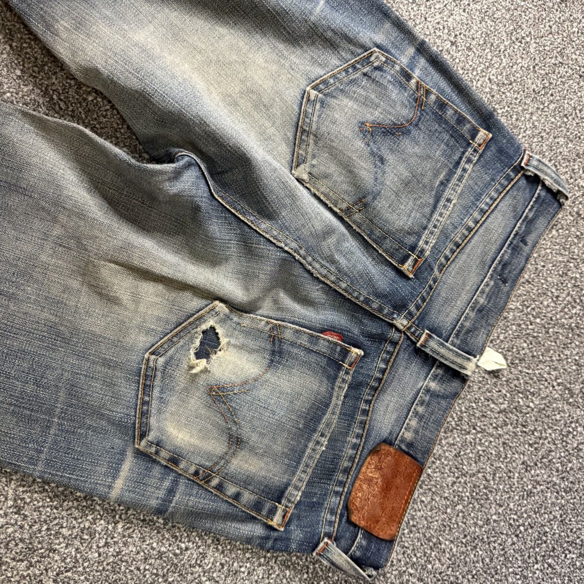 Levi's 🔥🇯🇵 Vintage Distressed 06 Levis 517 Flared Denim Boot Cut Size US 32 / EU 48 - 6 Thumbnail