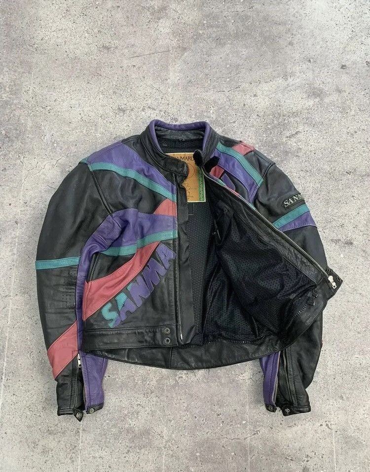 Genuine Leather × Japanese Brand Faded Leather Jacket Racing Vintage Brown Biker Size US L / EU 52-54 / 3 - 8 Thumbnail
