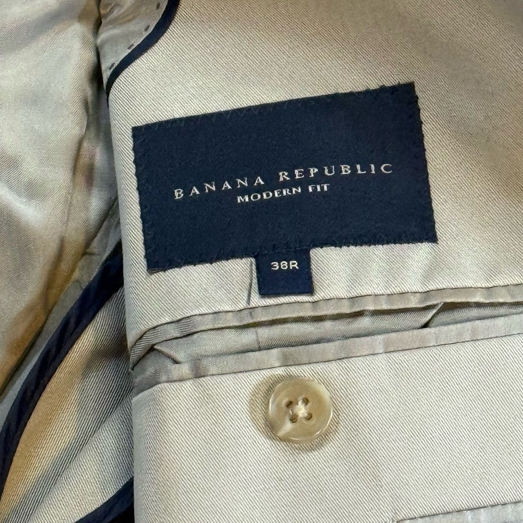Banana Republic Banana Republic Men’s 38R Tan Modern Fit Blazer Size 38R - 4 Thumbnail