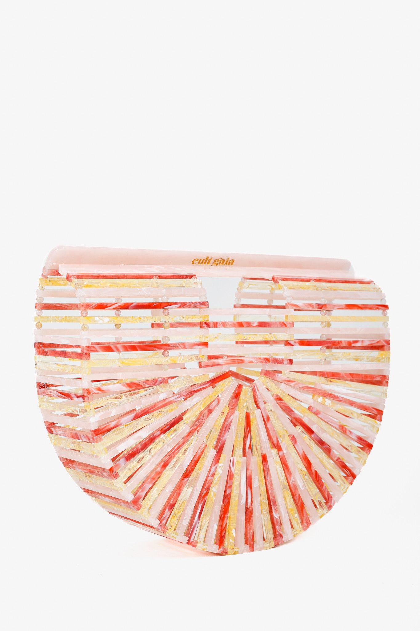Cult Gaia Cult Gaia Ark Citrus Multi Acrylic Top Handle Bag Size ONE SIZE - 2 Thumbnail