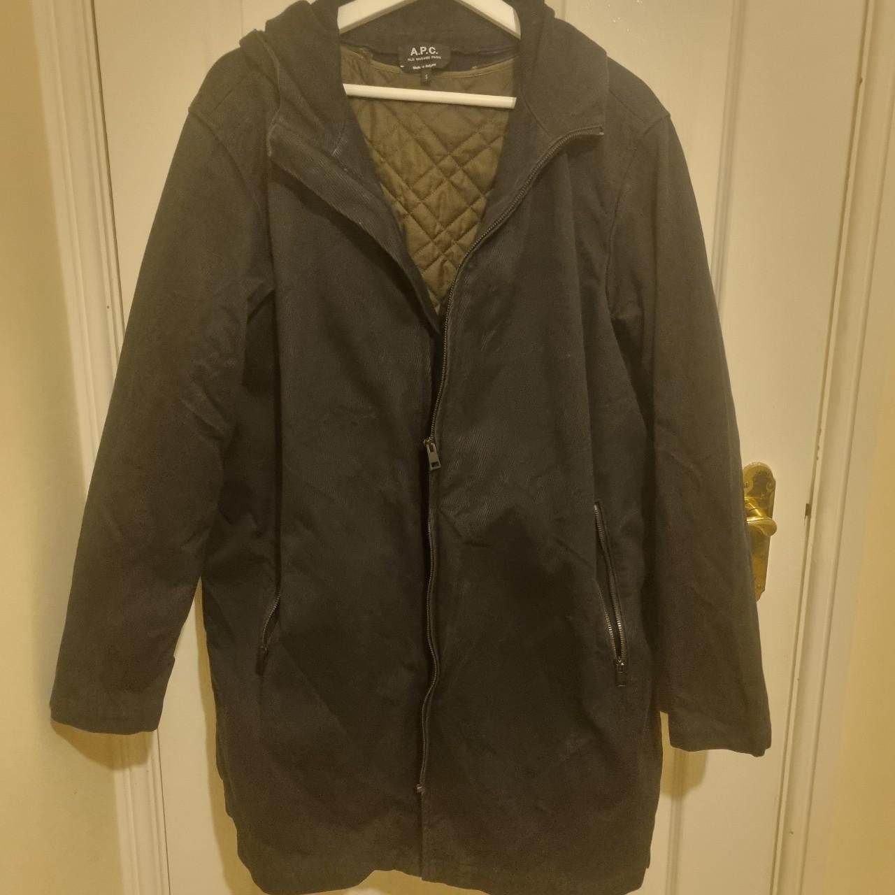 A.P.C. APC Navy Corduroy Parka Coat Size Small / Medium Size US S / EU 44-46 / 1 - 1 Thumbnail