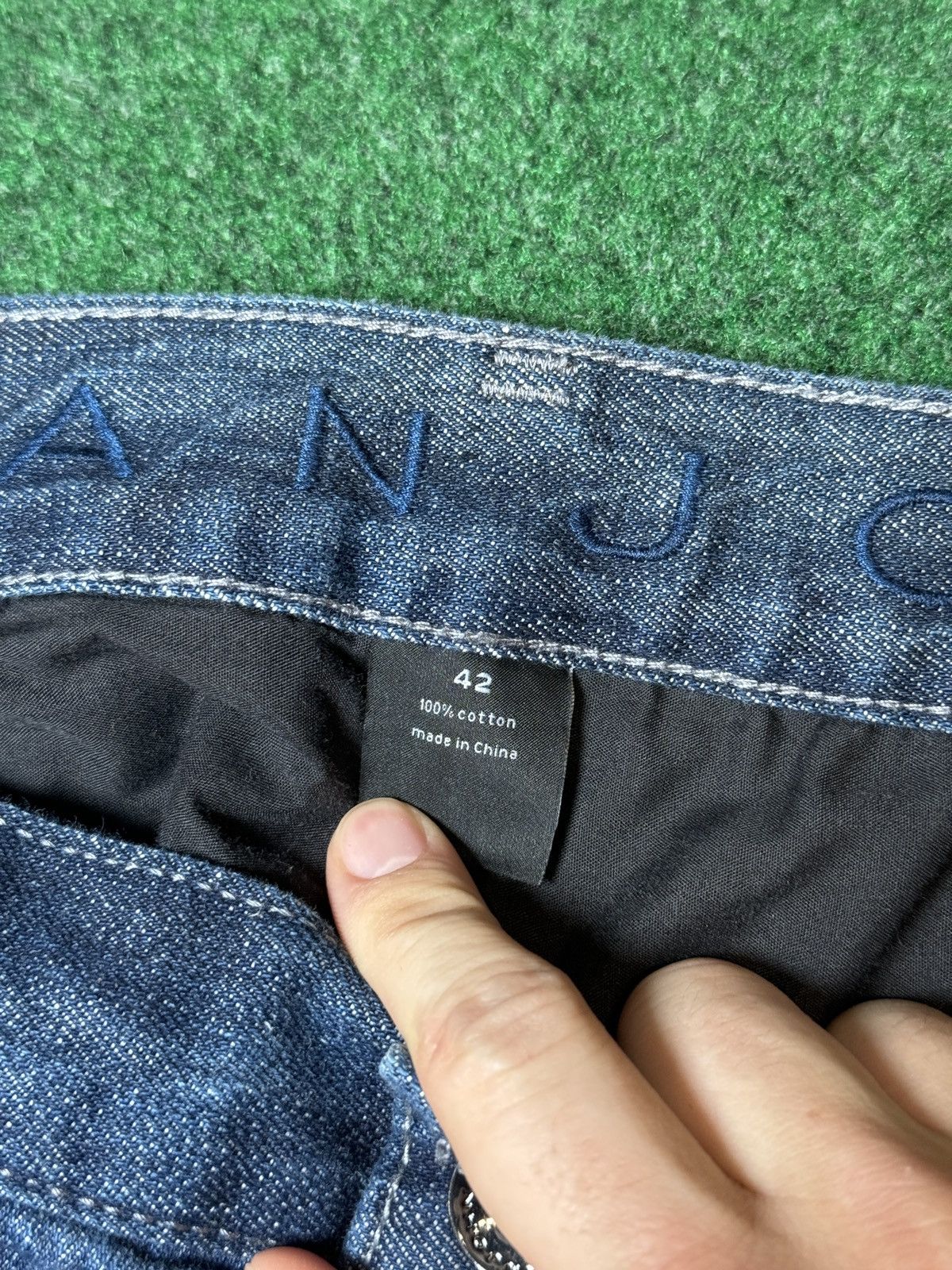 Sean John × Vintage Y2K Sean John Hip Hop Baggy Wide Leg Loose Denim Jeans Size US 42 / EU 58 - 5 Thumbnail