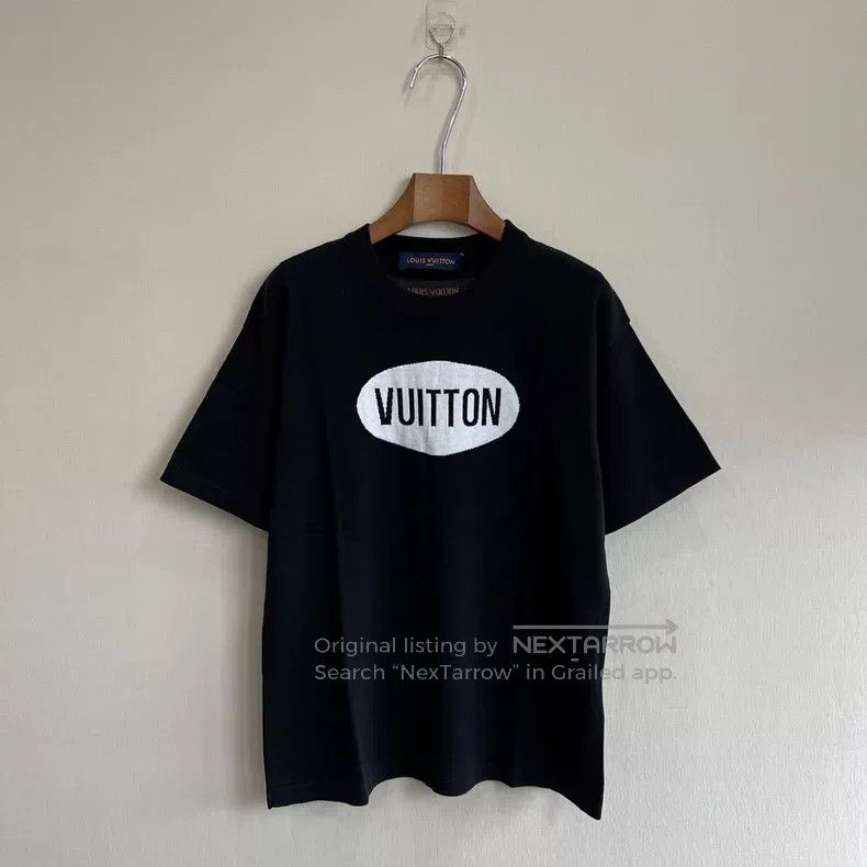 Louis Vuitton Louis Vuitton Black Patchwork Letter Logo Knit Short Sleev Size US XS / EU 42 / 0 - 1 Thumbnail