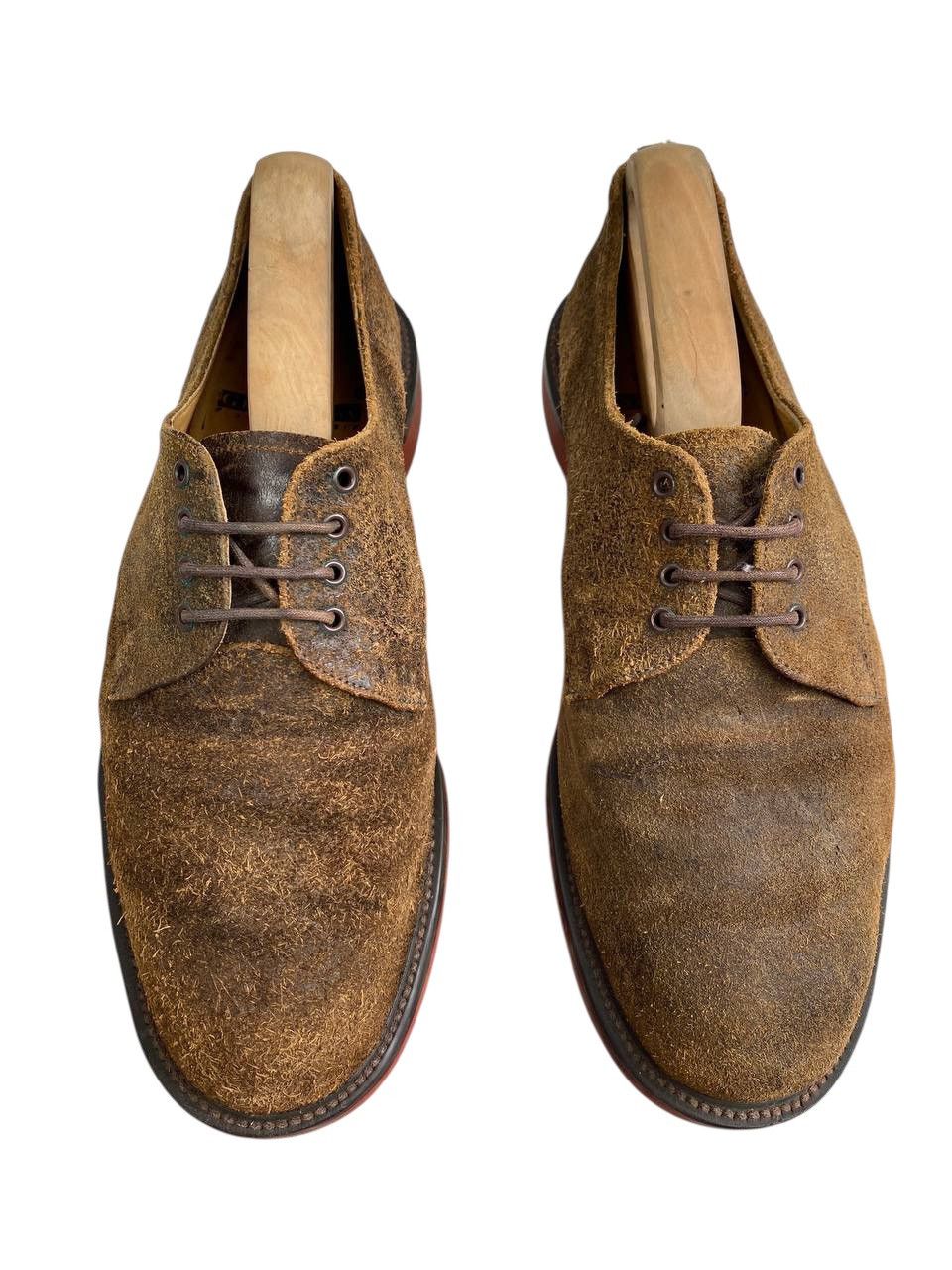 George Cox Geroge Cox Broken Suede Brown Derby Shoes Size US 10 / EU 43 - 3 Thumbnail