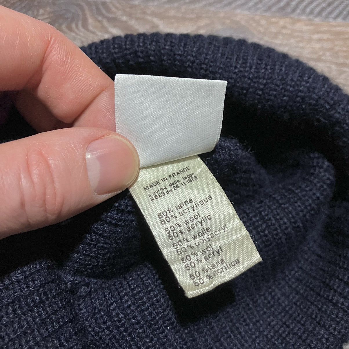 Lacoste Vintage LACOSTE Double Cuff Wool Hat Navy Blue Size ONE SIZE - 8 Thumbnail