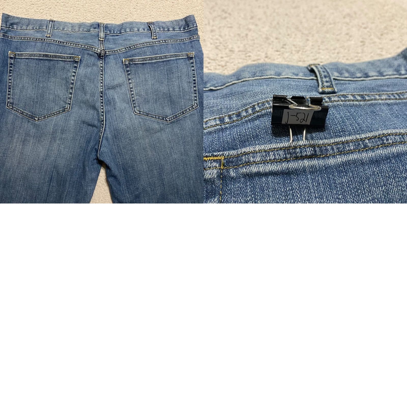 Vintage Urban Pipeline Jeans Men Slim Straight 38x30 Blue Denim Mid Rise Medium Wash 5-Pocket Design Size US 38 / EU 54 - 9 Thumbnail
